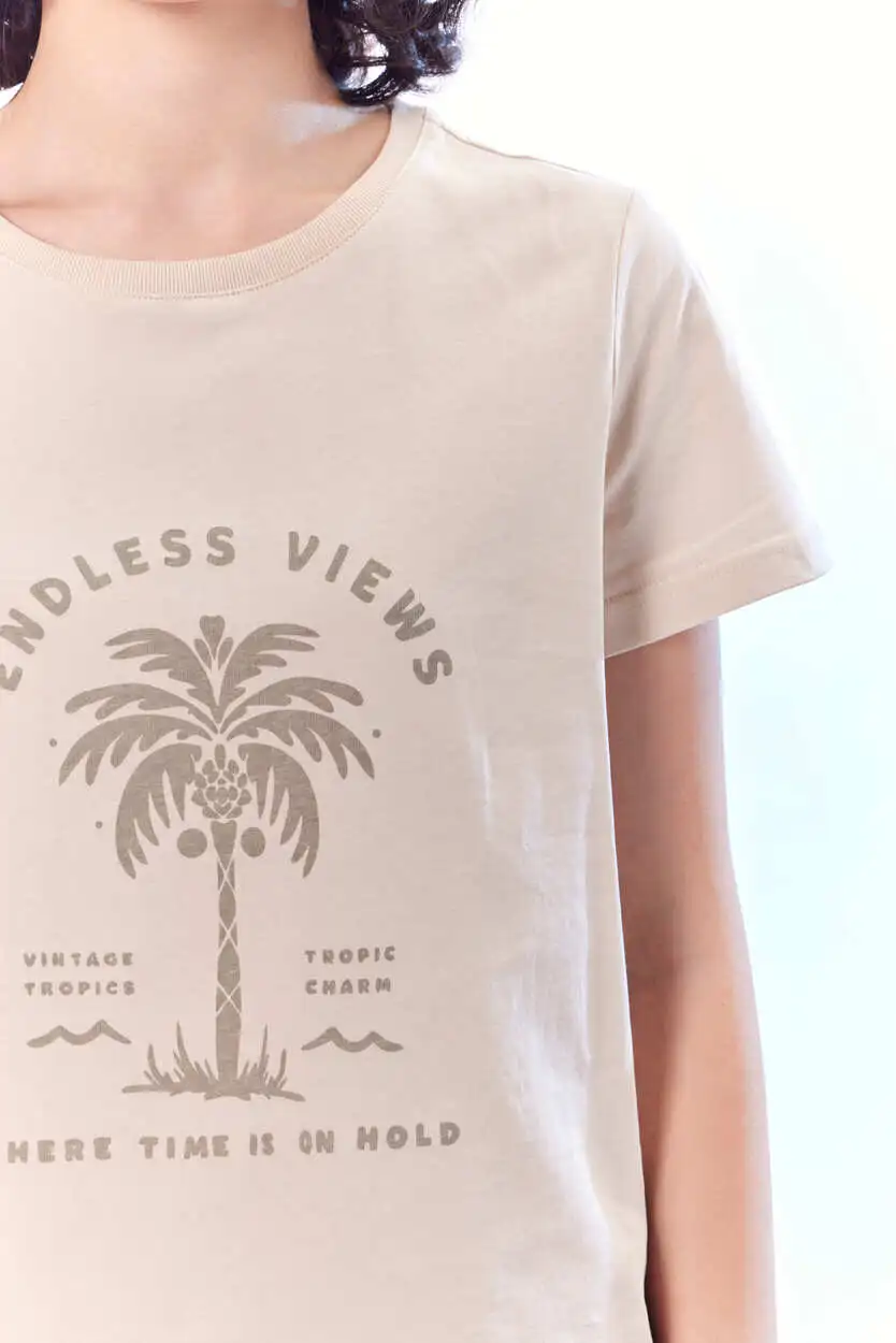 Футболка бежевый для женщин 44159-15 67