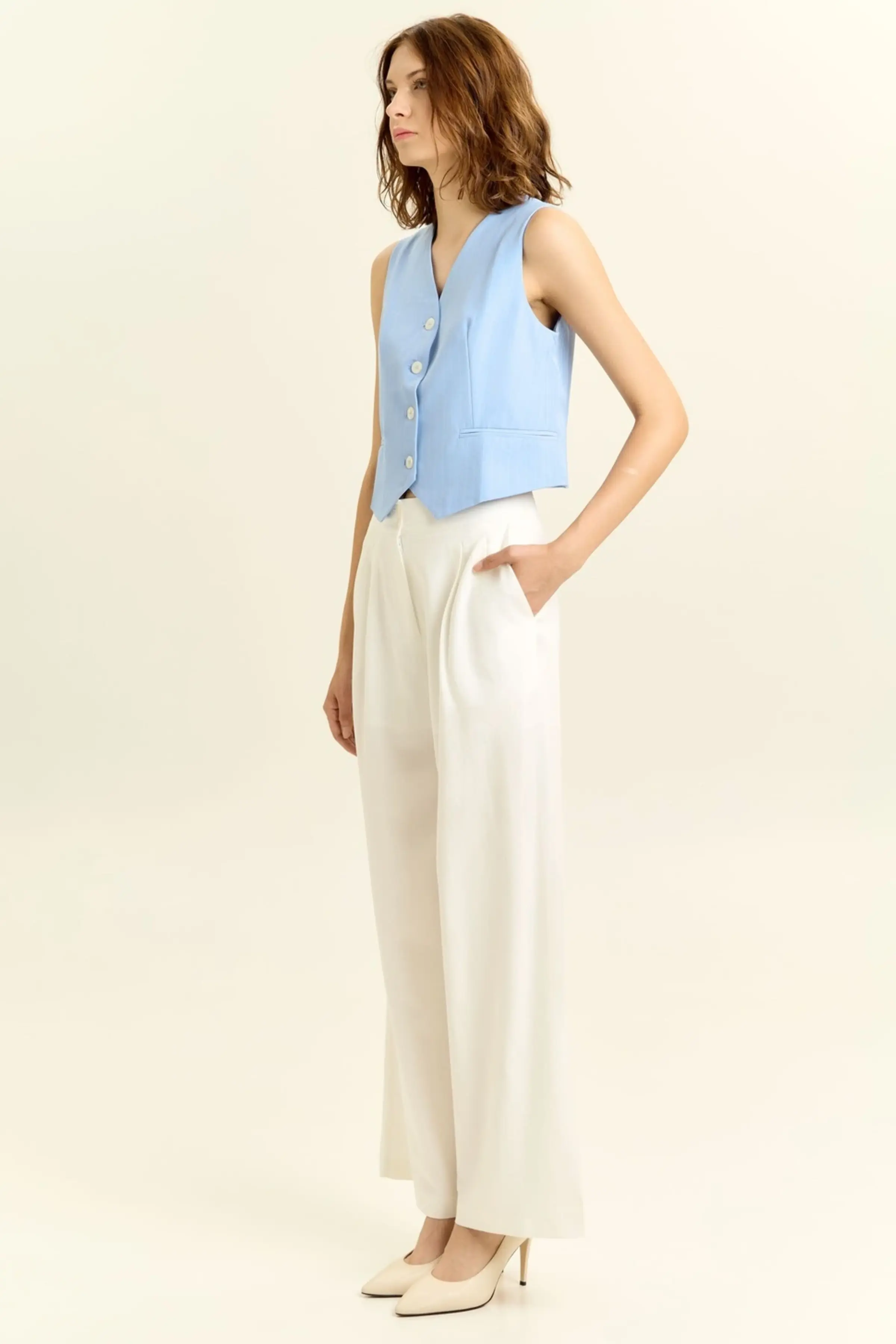 Брюки белый для женщин 45134-4 71