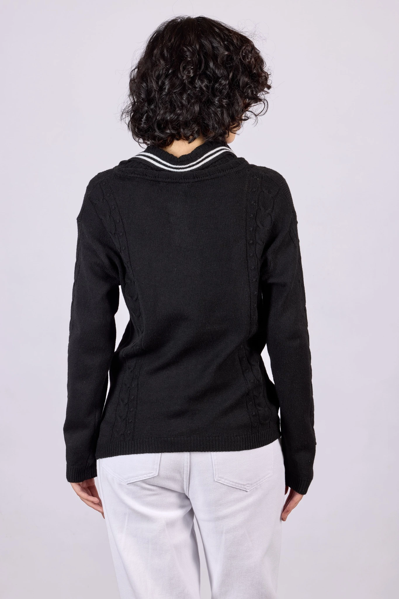 Джемпер черный для женщин 44100-1 60