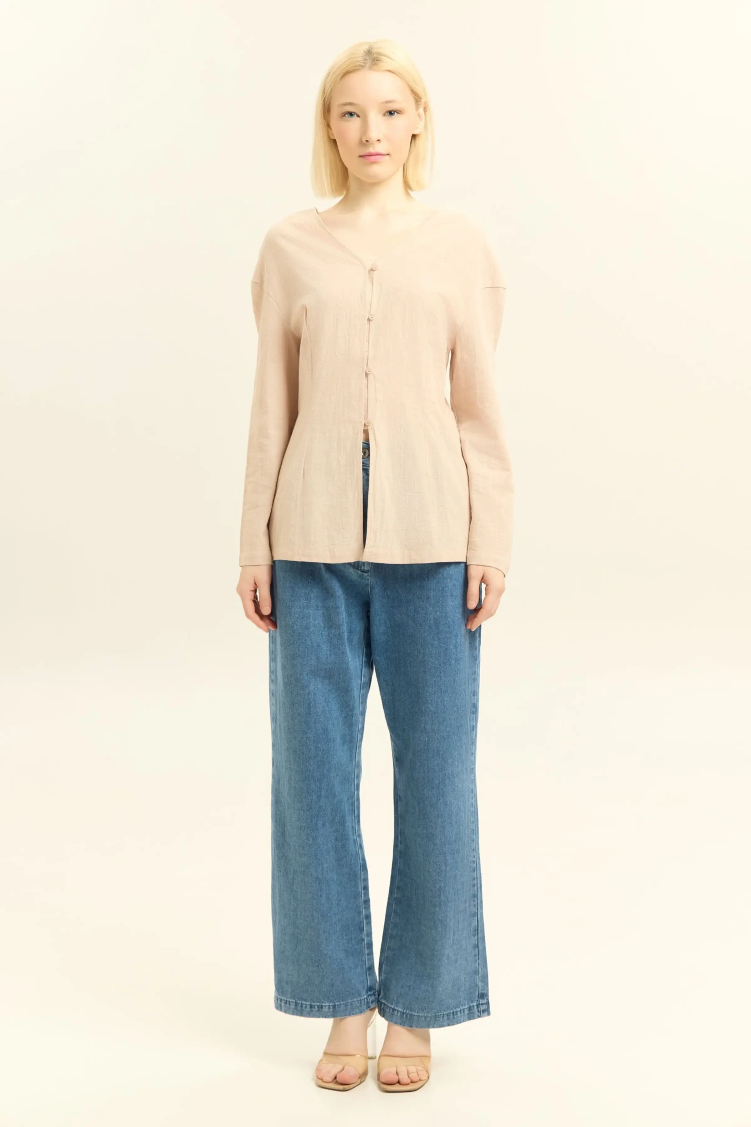 Блузка бежевый для женщин 45249-15 28