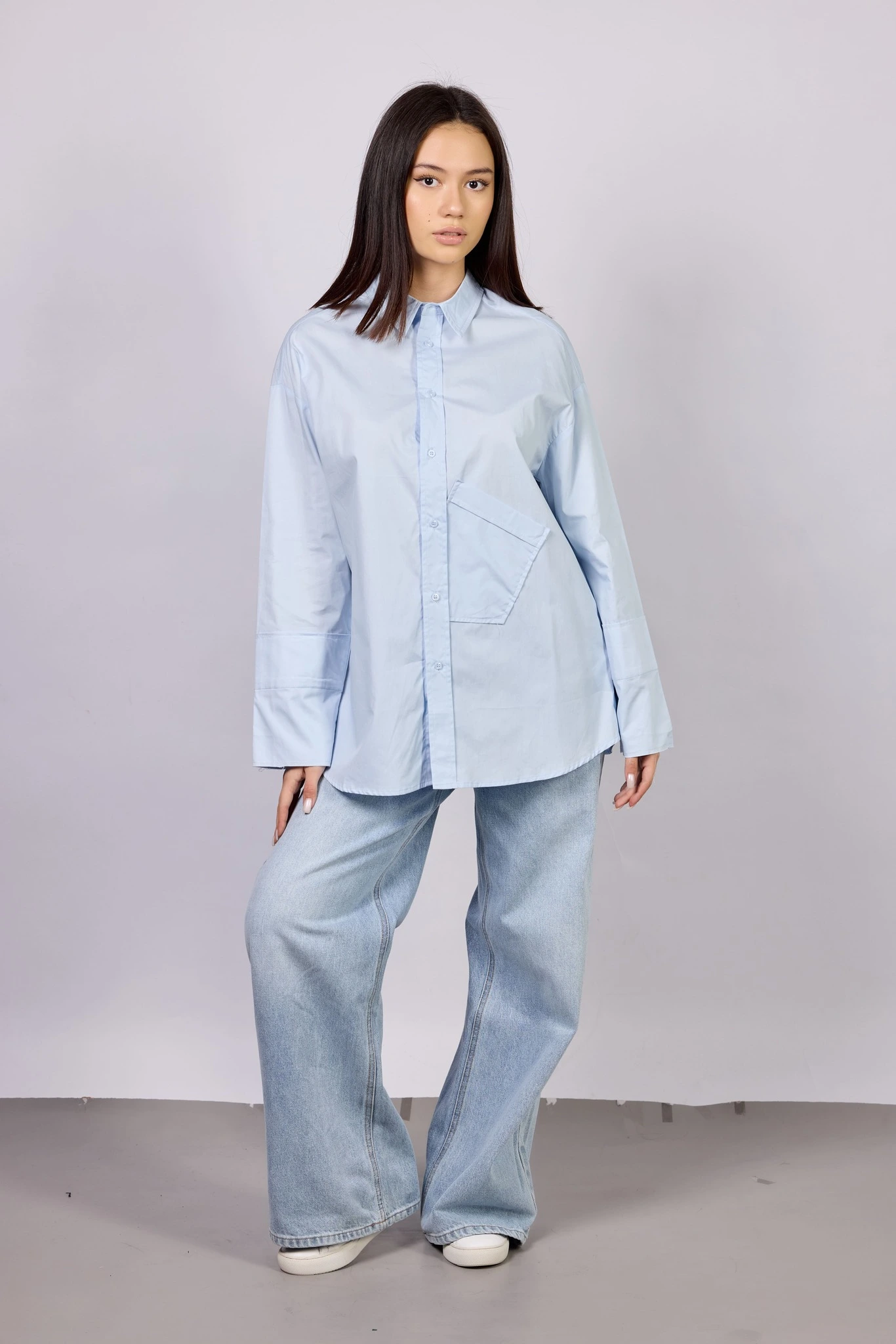 Рубашка синий для женщин 42245-65 66