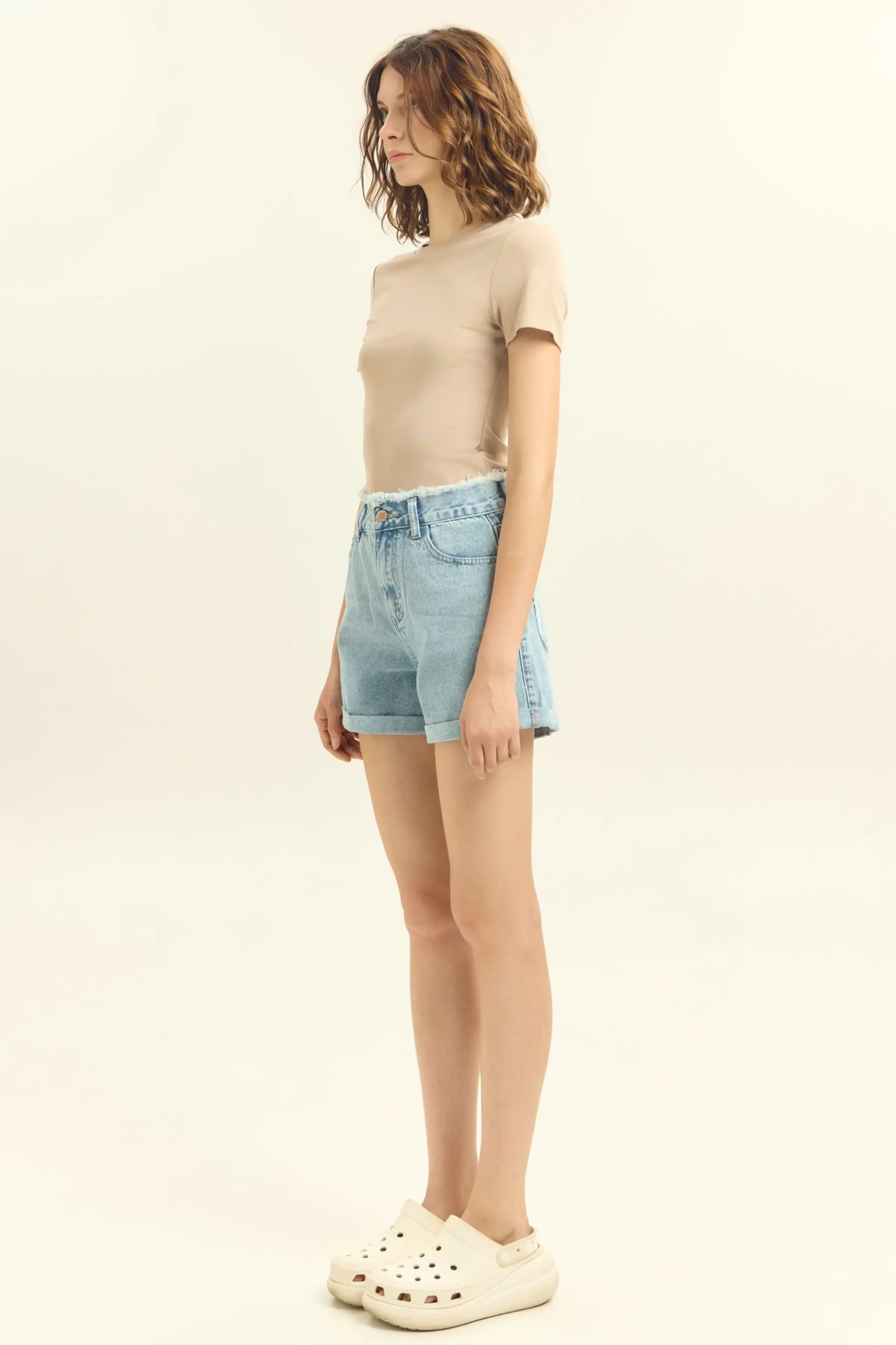 Шорты светло-голубой для женщин 45302-25 57