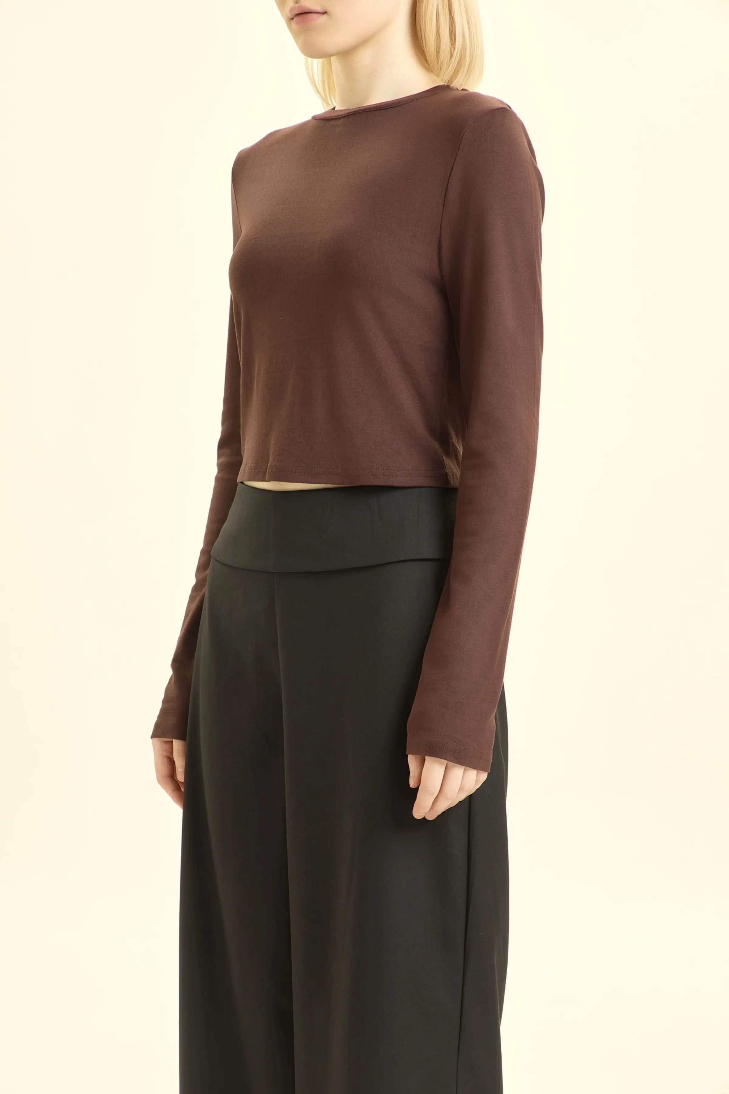 Лонгслив коричневый для женщин 46158-13 59