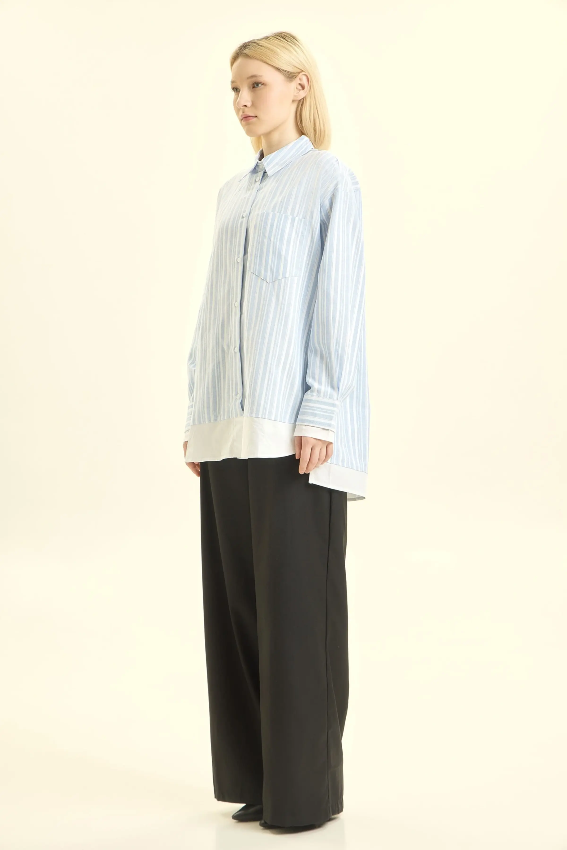 Рубашка голубой для женщин 46300-10 66