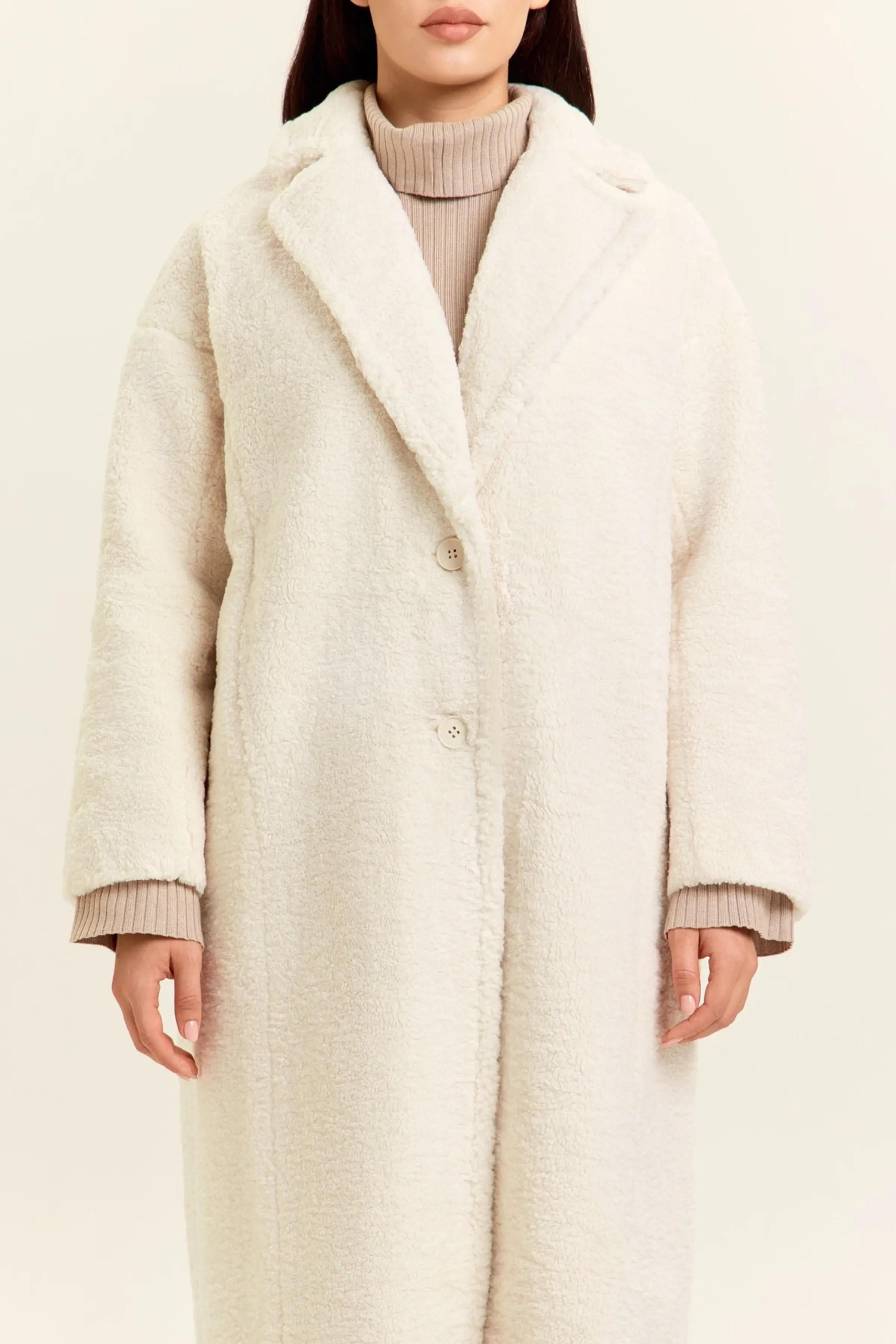 Пальто айвори для женщин 47115-234 53