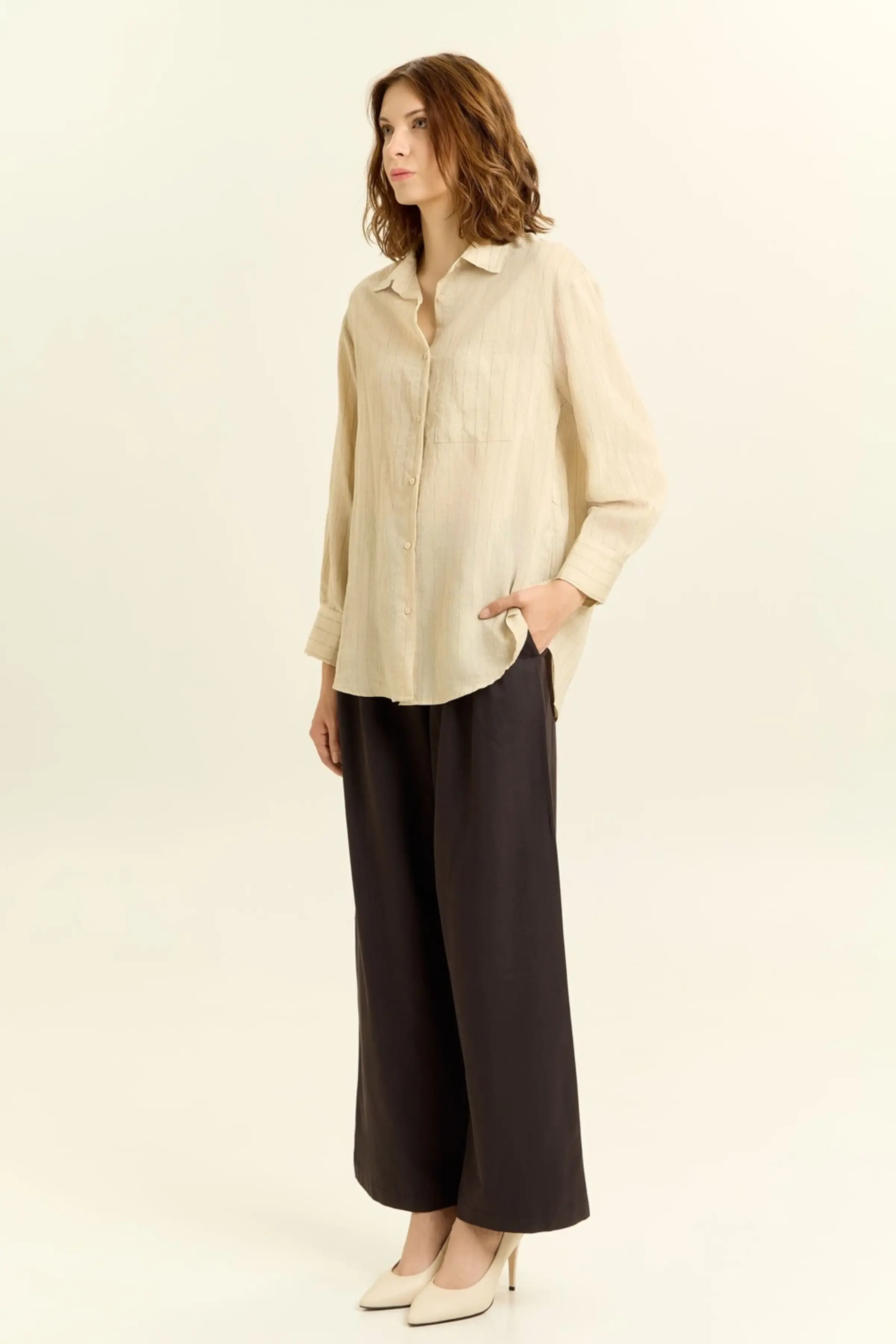 Рубашка бежевый для женщин 45100-15 66