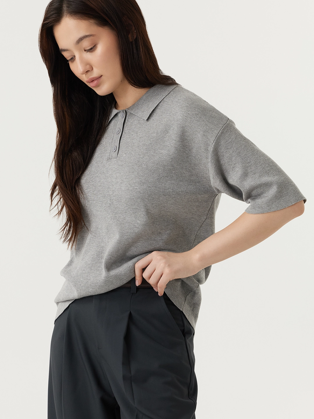 Джемпер серый для женщин 48146-61 60