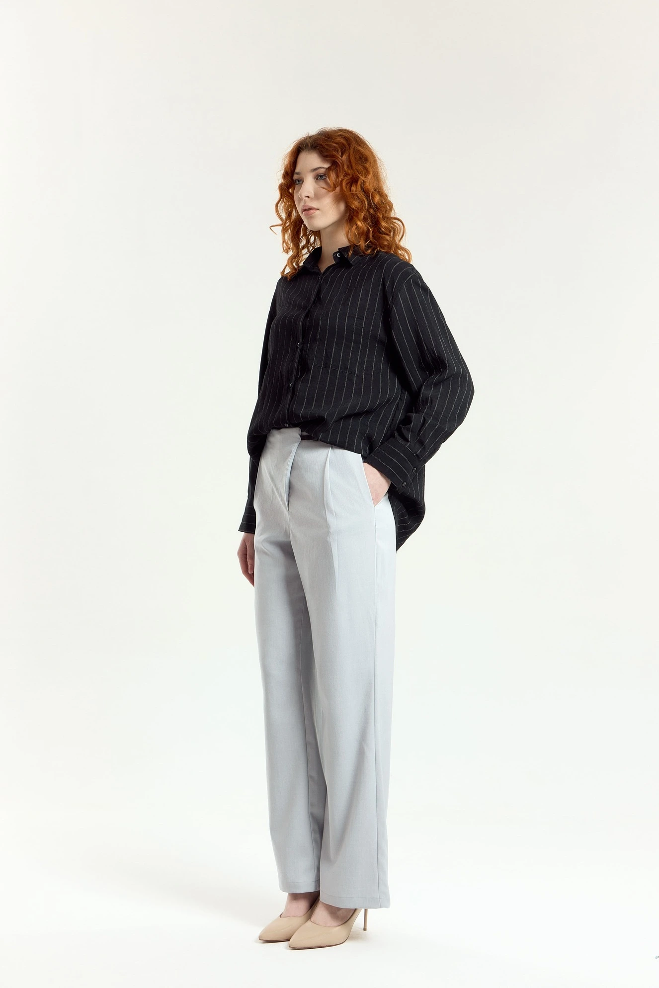 Брюки серый для женщин 45109-61 71