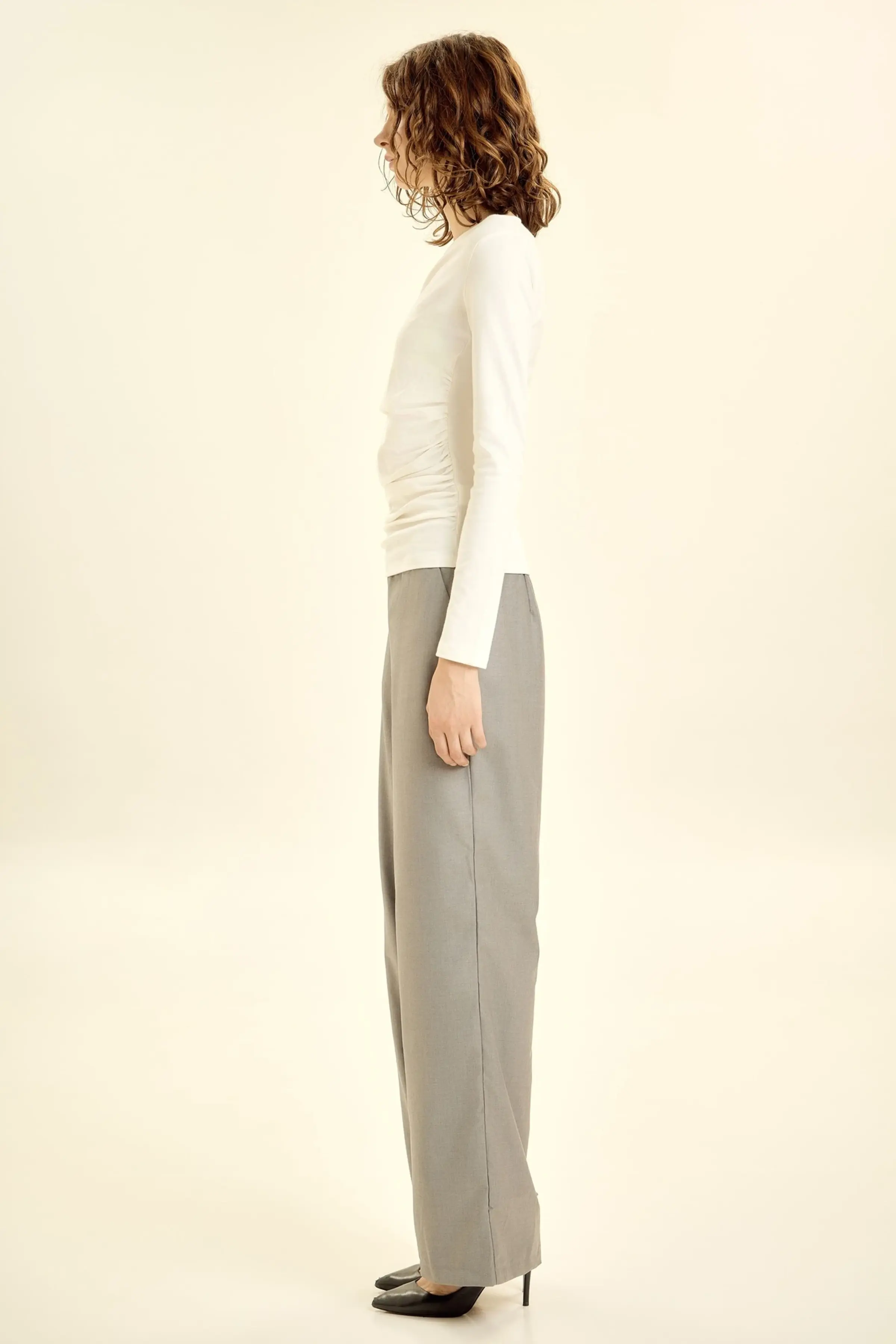 Лонгслив белый для женщин 46190-4 59