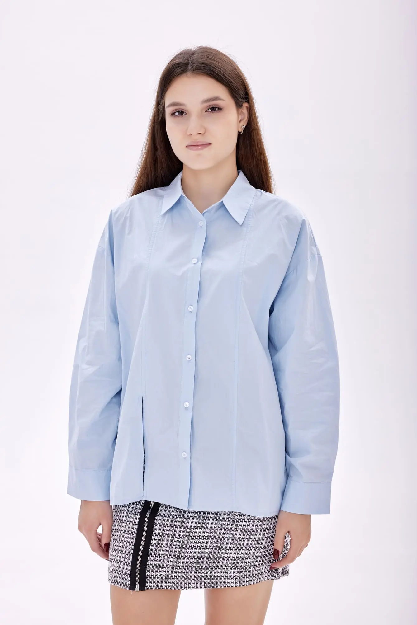 Рубашка голубой для женщин 39171-10 66