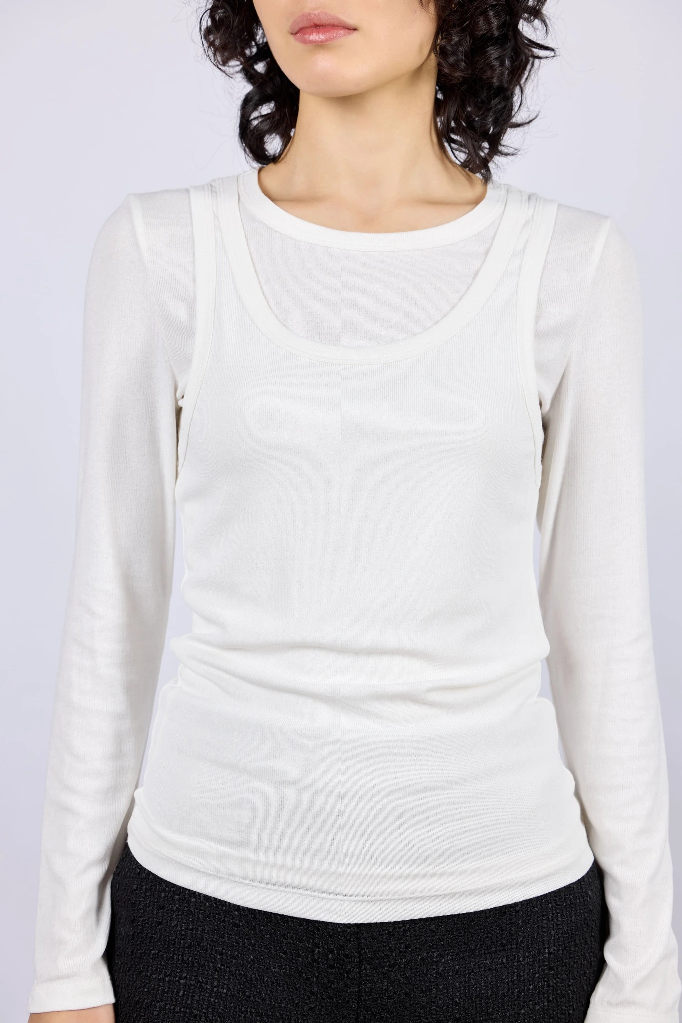 Лонгслив белый для женщин 43228-4 59