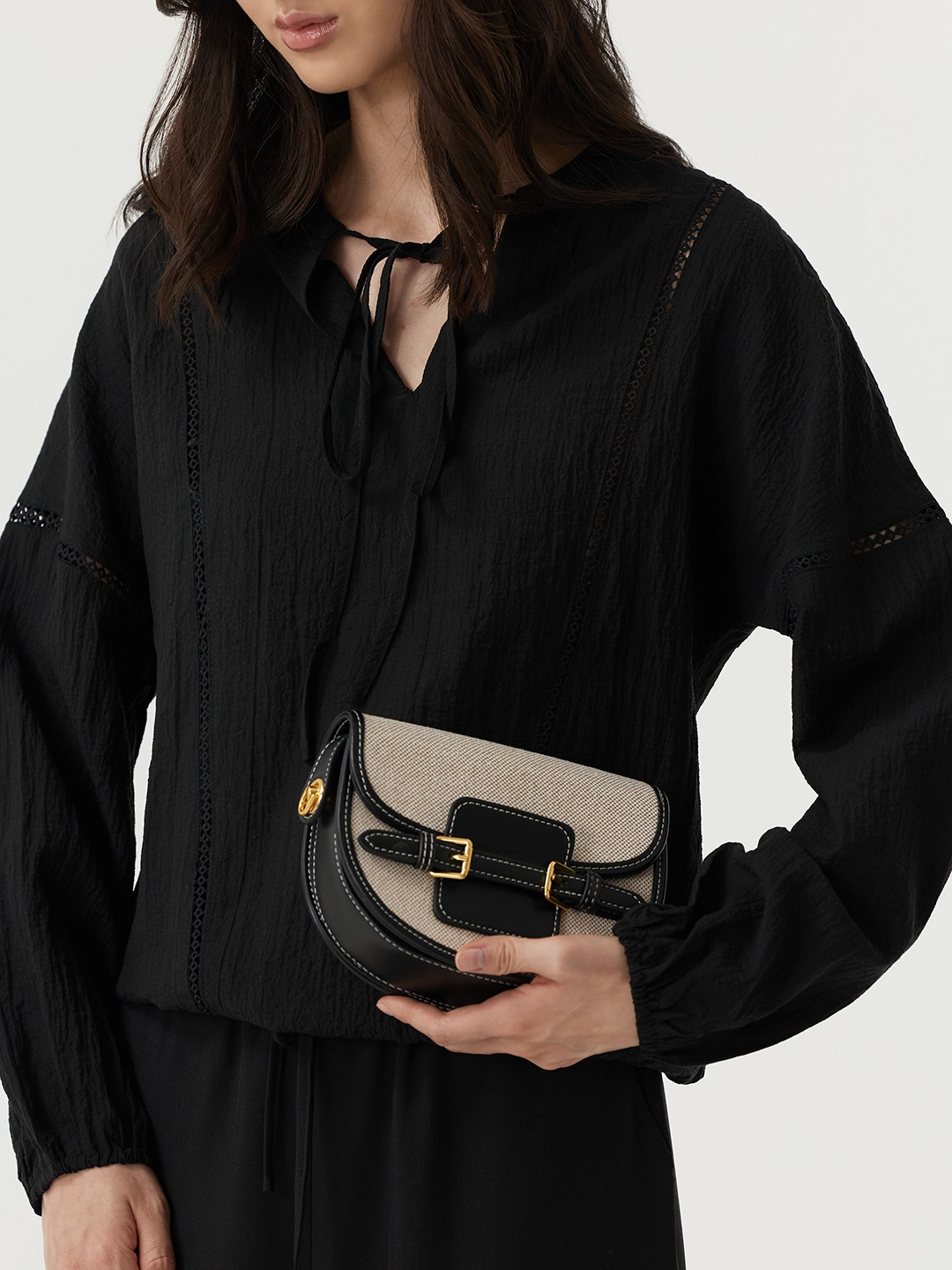 Блузка черный для женщин 48206-1 28