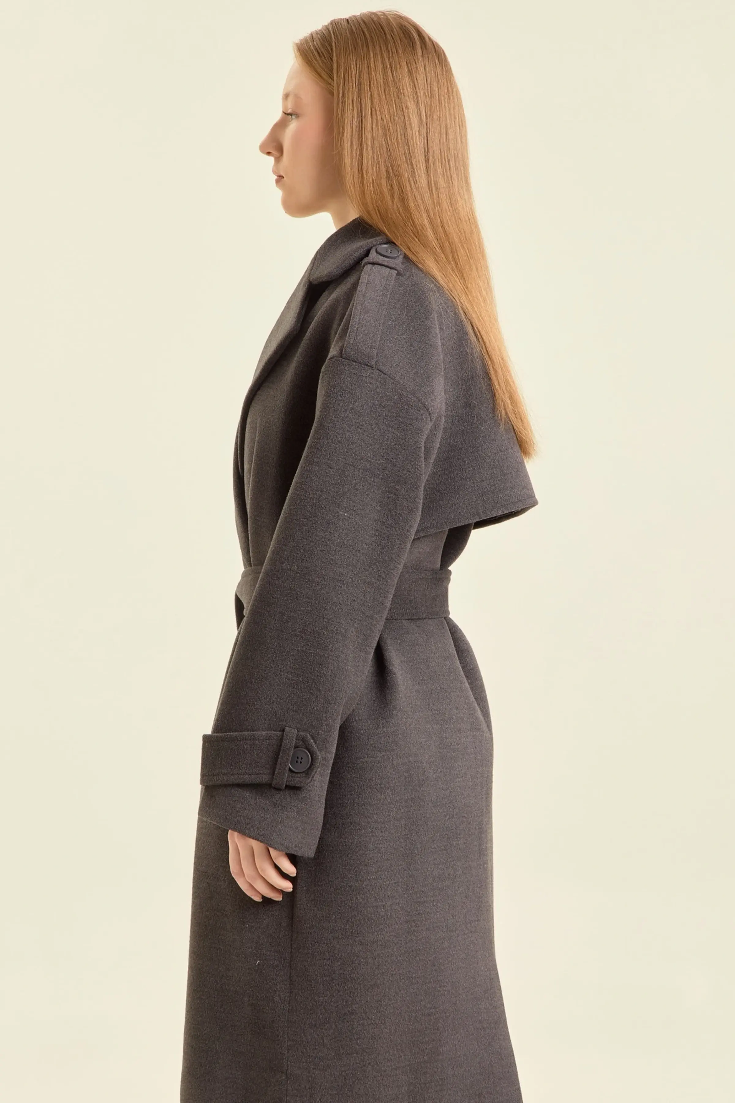 Пальто серый для женщин 47108-61 53