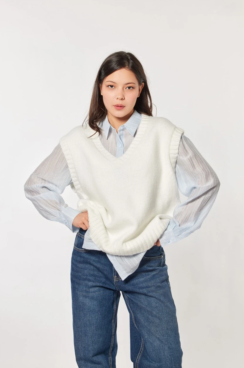 Жилетка белый для женщин 44200-4 68