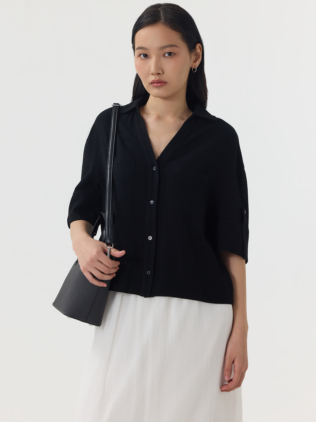 Рубашка черный для женщин 49122-1 66