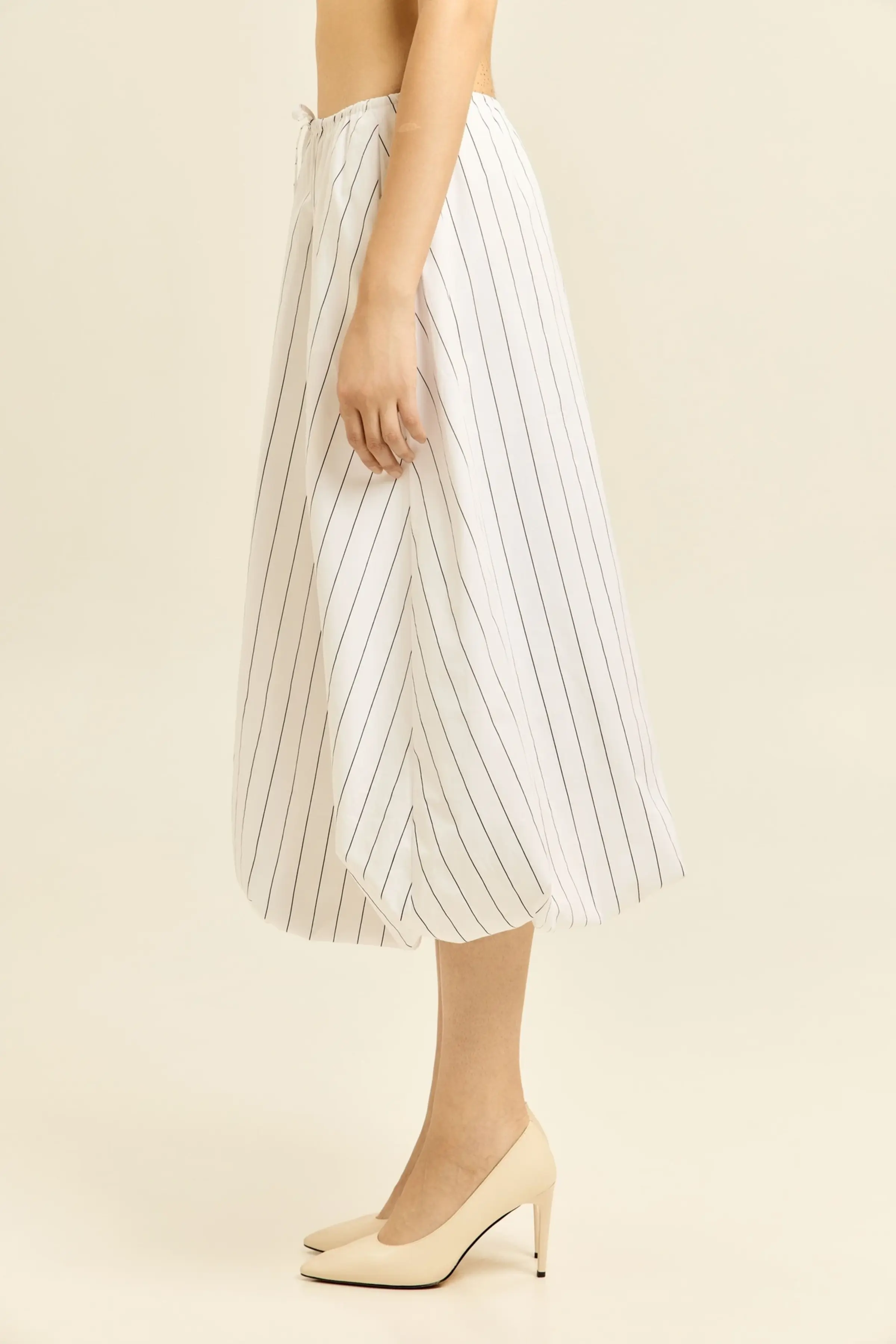 Юбка бело-черная полоска для женщин 45360D-46 52