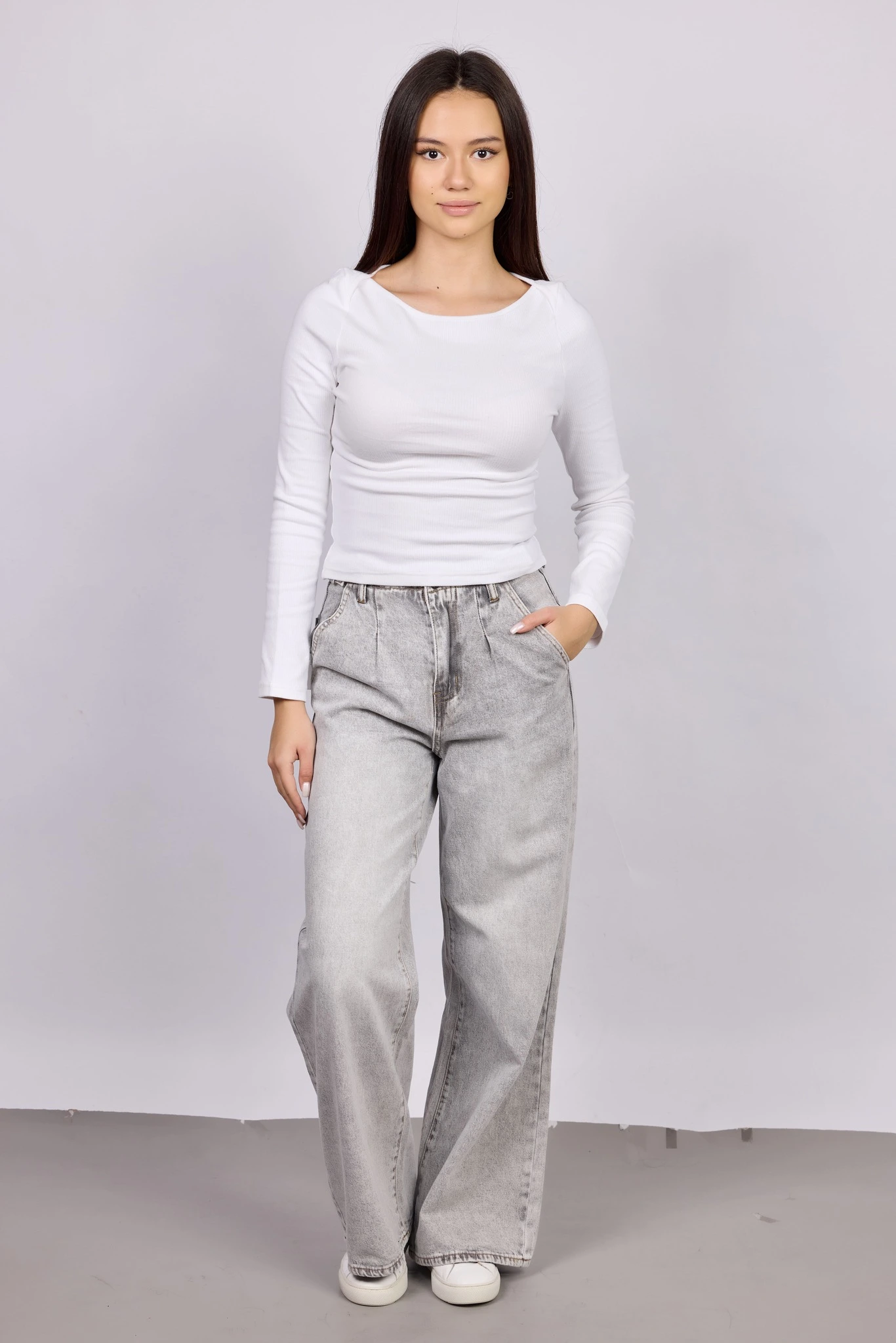 Джинсы светло-серый для женщин 42275-9 74