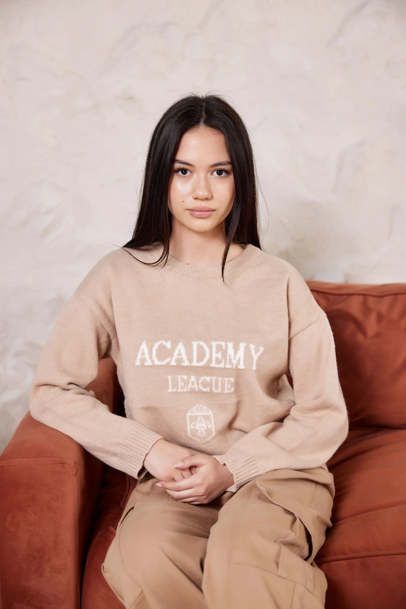 Джемпер бежевый для женщин 42238-15 60