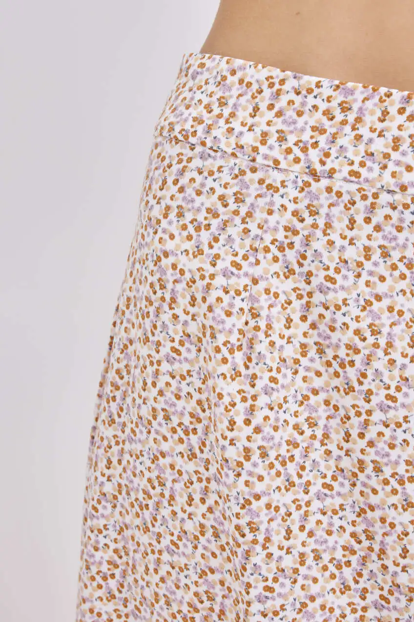 Юбка розовый в цветочек для женщин 41321-194 52