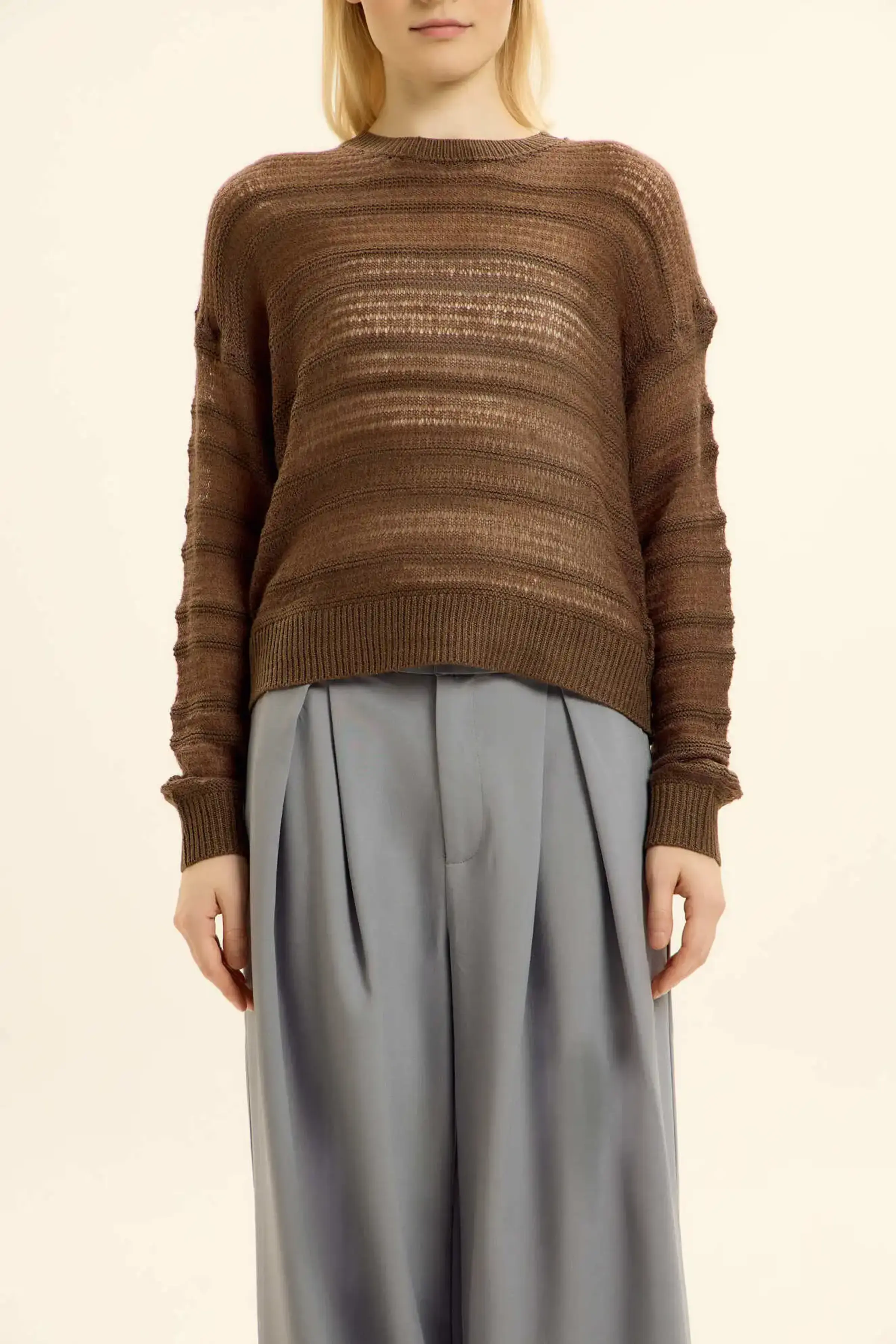 Джемпер коричневый для женщин 46225-13 60