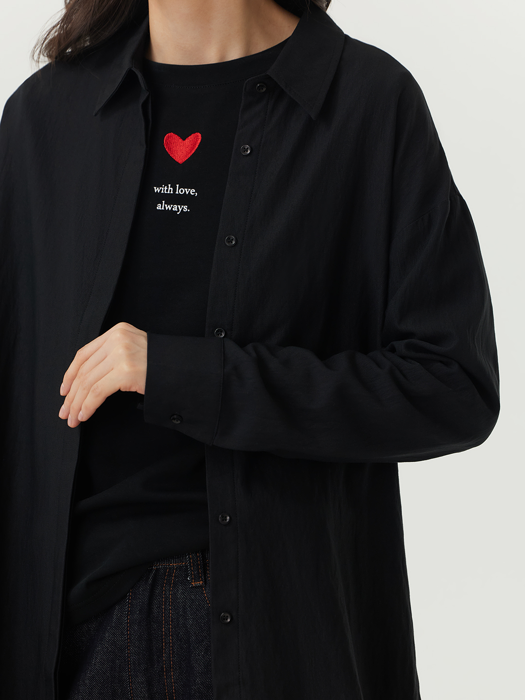 Рубашка черный для женщин 48202-1 66