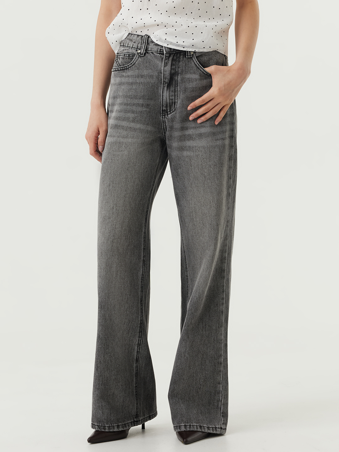 Джинсы серый для женщин 48855-61 74