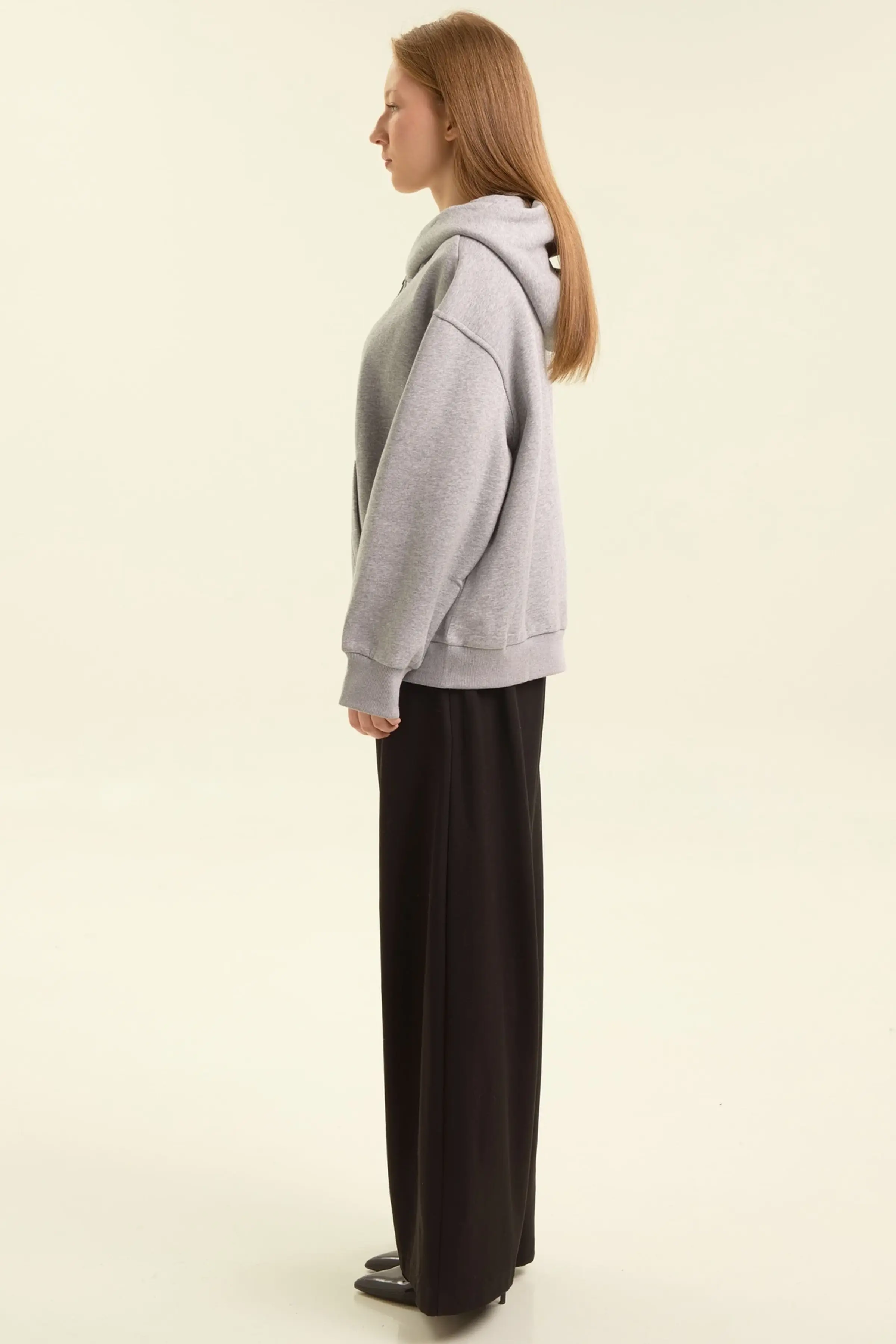 Худи серый для женщин 47244-61 62