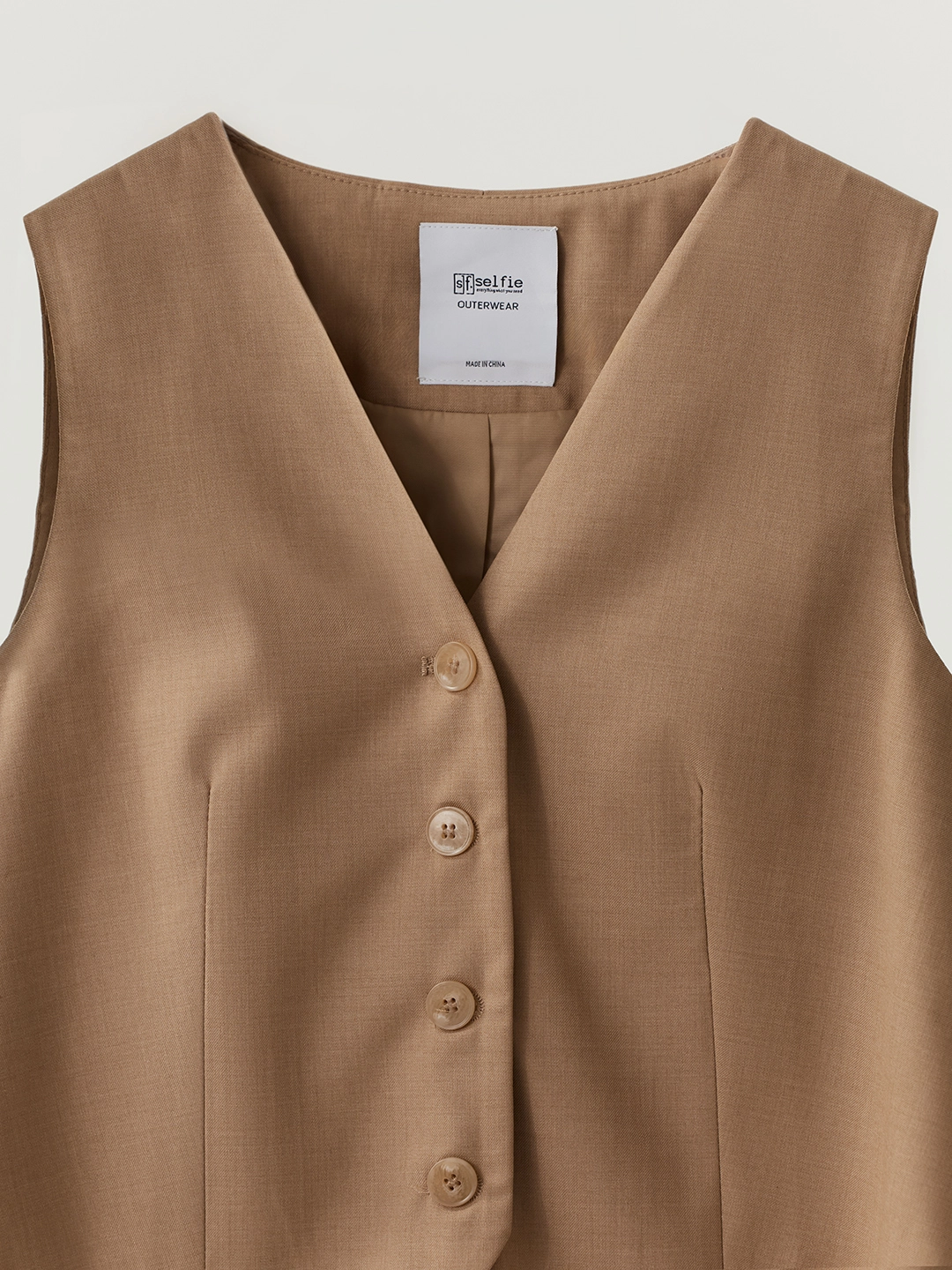 Жилетка бежевый для женщин 48133-15 68