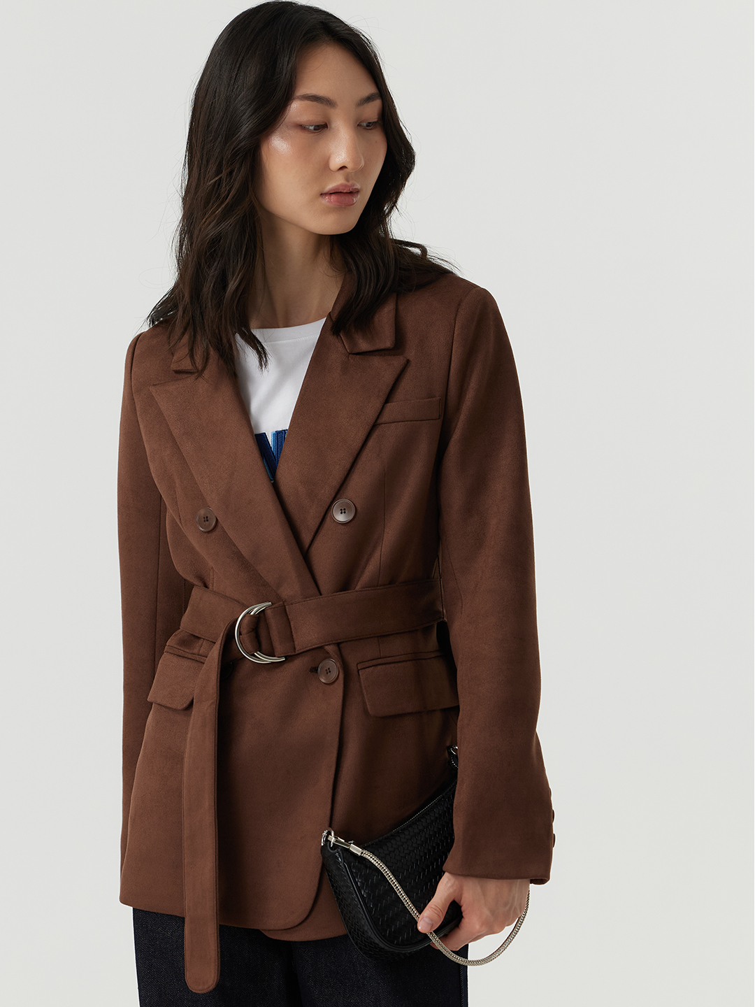 Жакет коричневый для женщин 48176-13 64