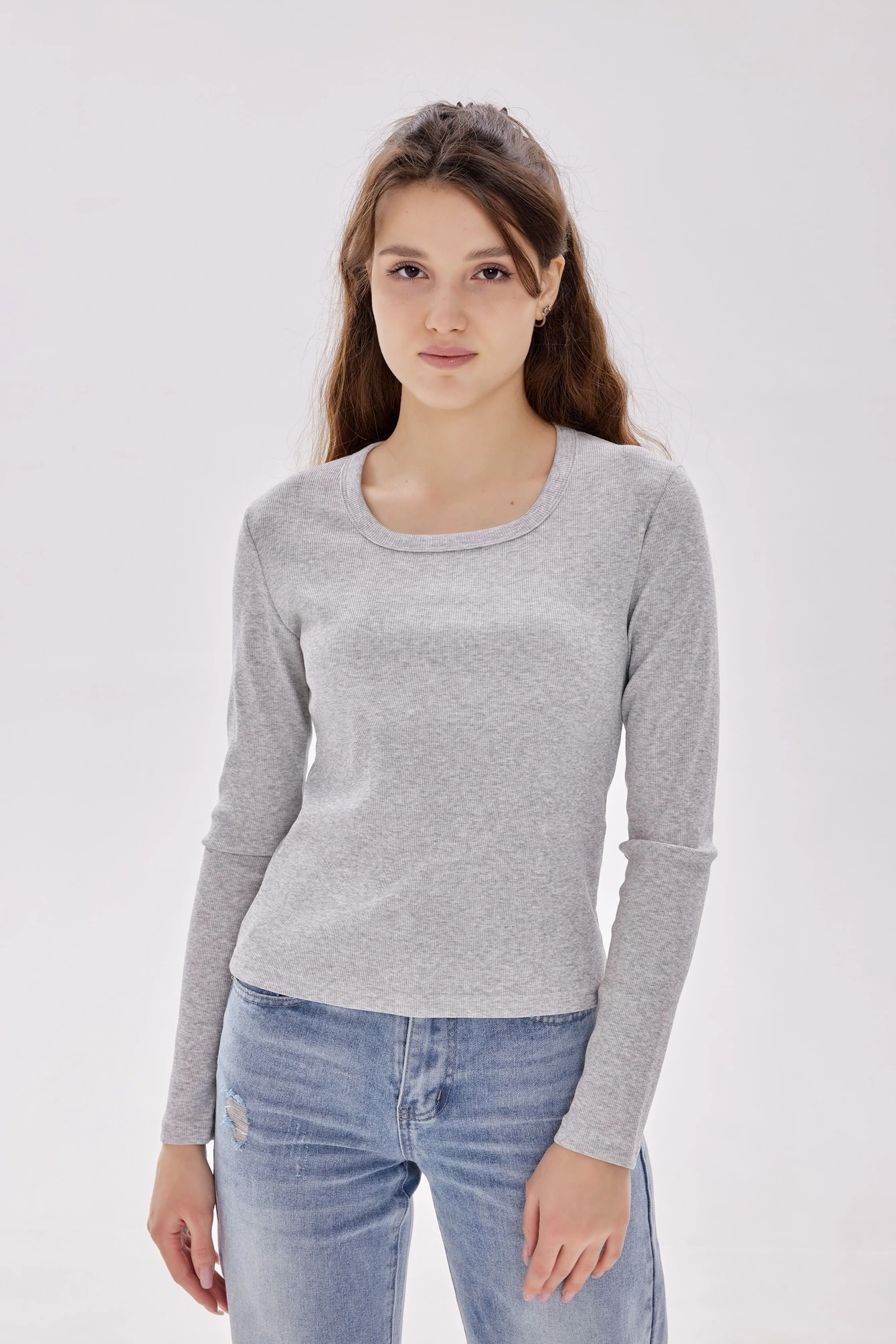 Лонгслив серый для женщин 40344-61 59