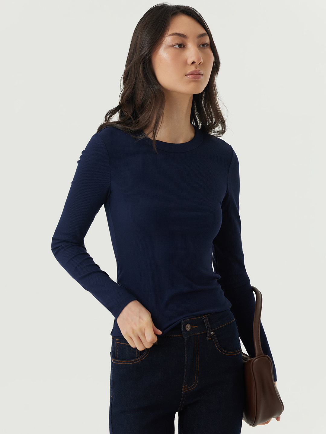 Лонгслив синий для женщин 48173-65 59