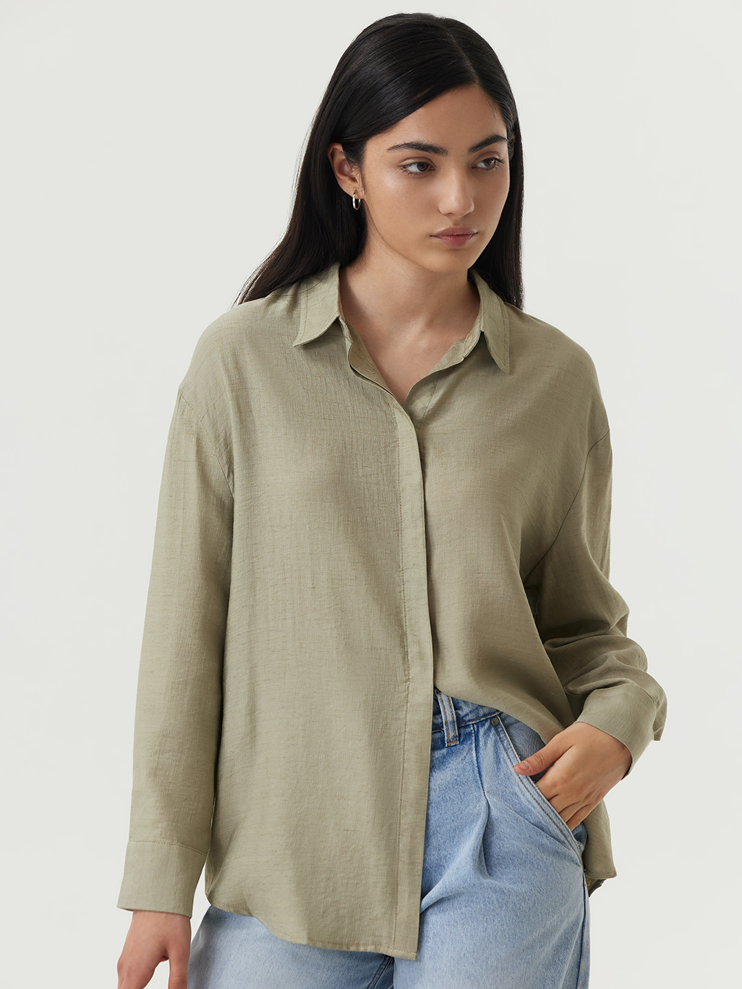 Рубашка хаки для женщин 48302-14 66