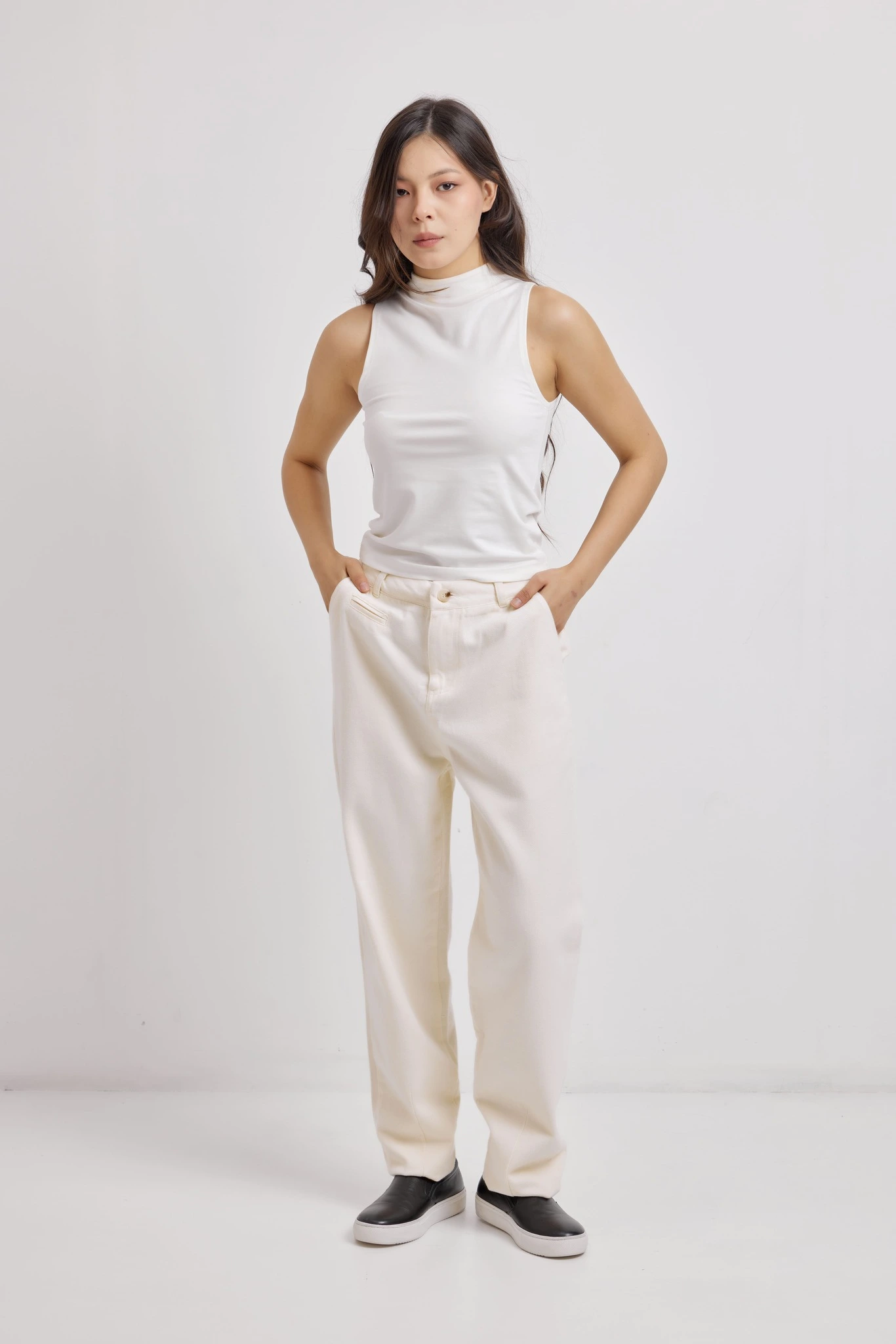 Брюки светло-бежевый для женщин 42271-160 71