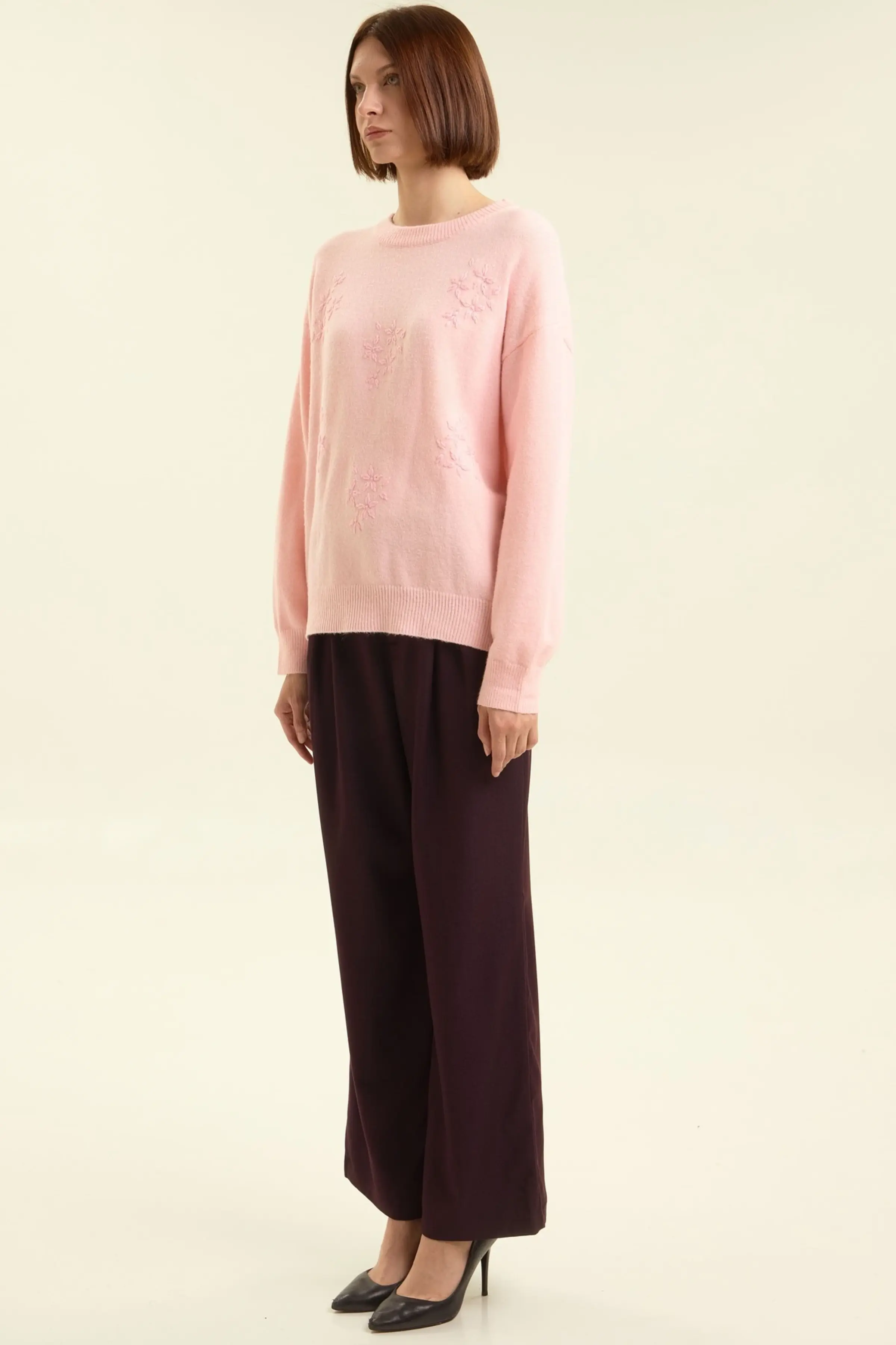 Свитер розовый для женщин 47187-17 65