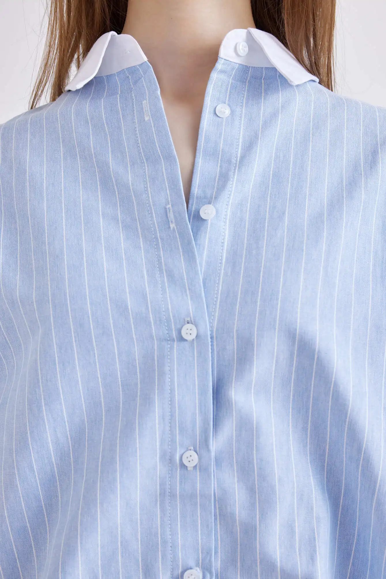 Рубашка синий в полоску для женщин 42110-158 66