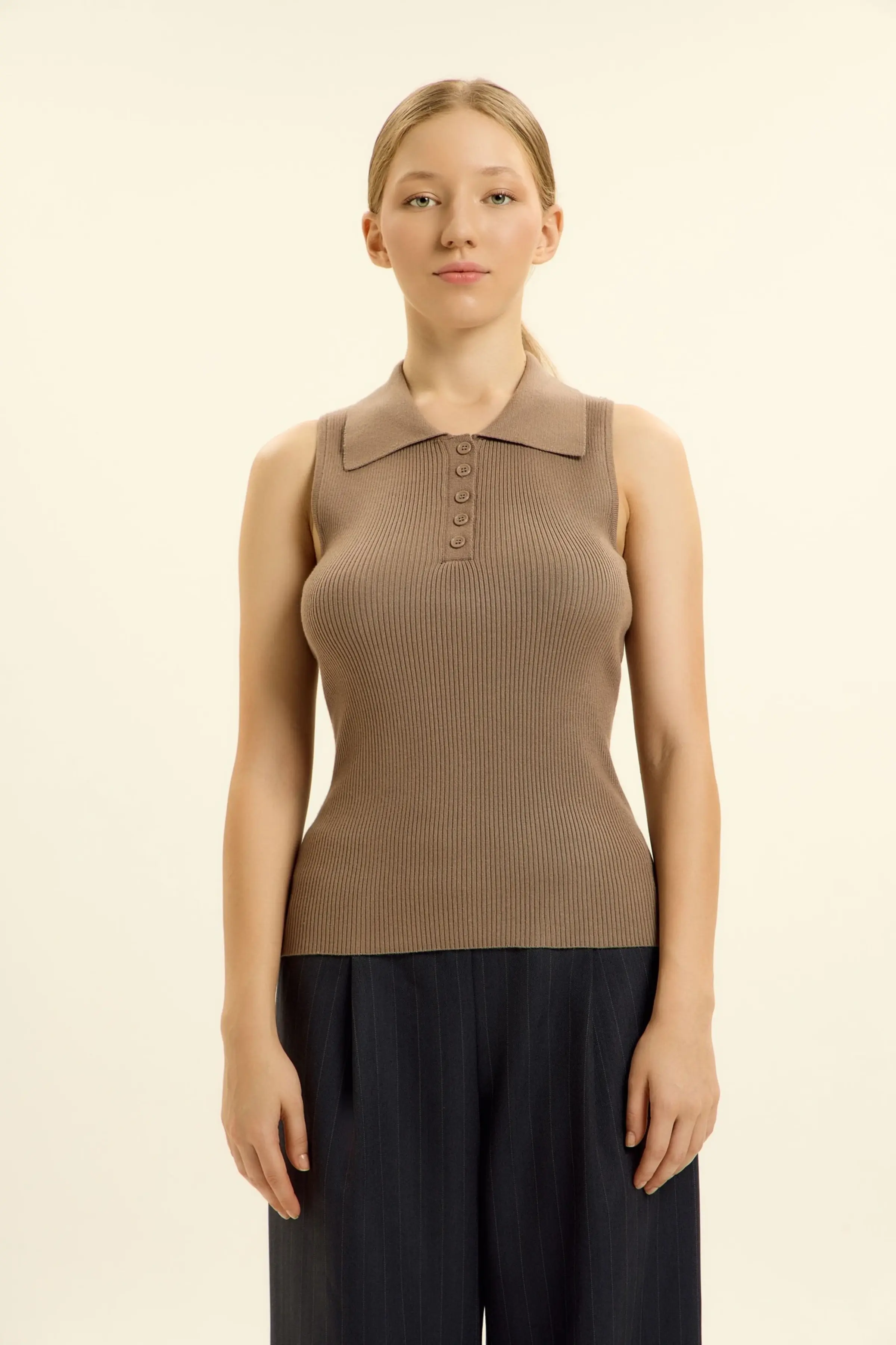 Джемпер коричневый для женщин 46238-13 60