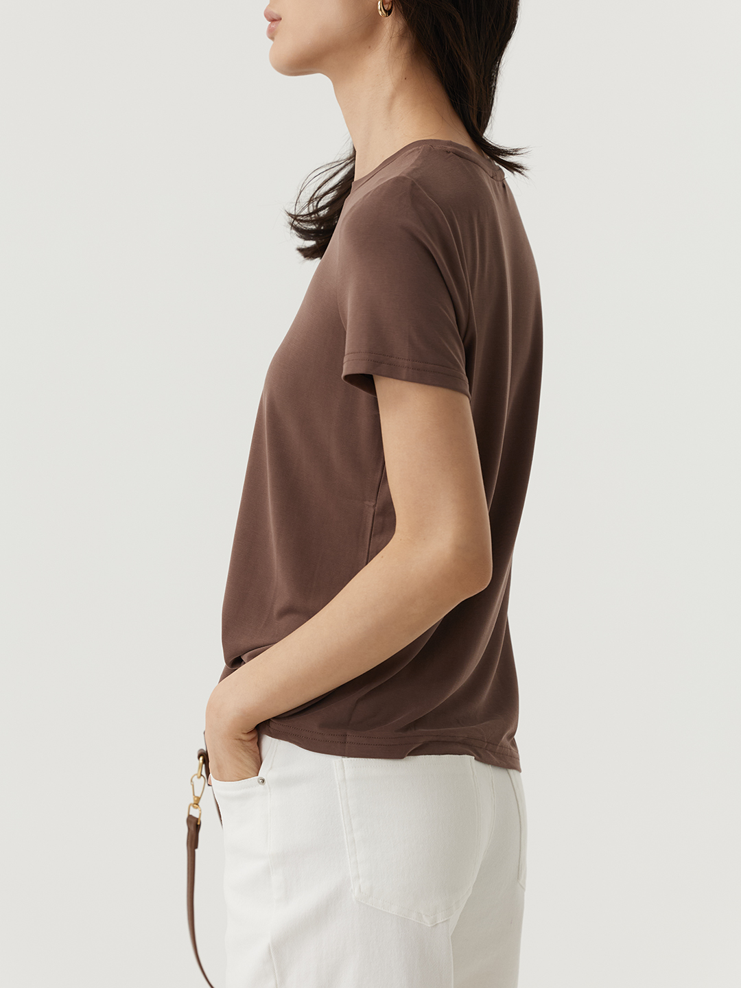 Футболка коричневый для женщин 48132-13 67