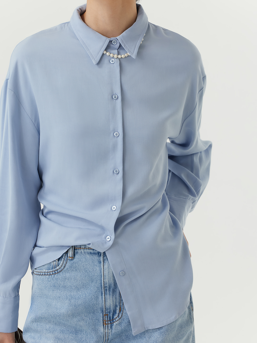 Рубашка голубой для женщин 48253-10 66