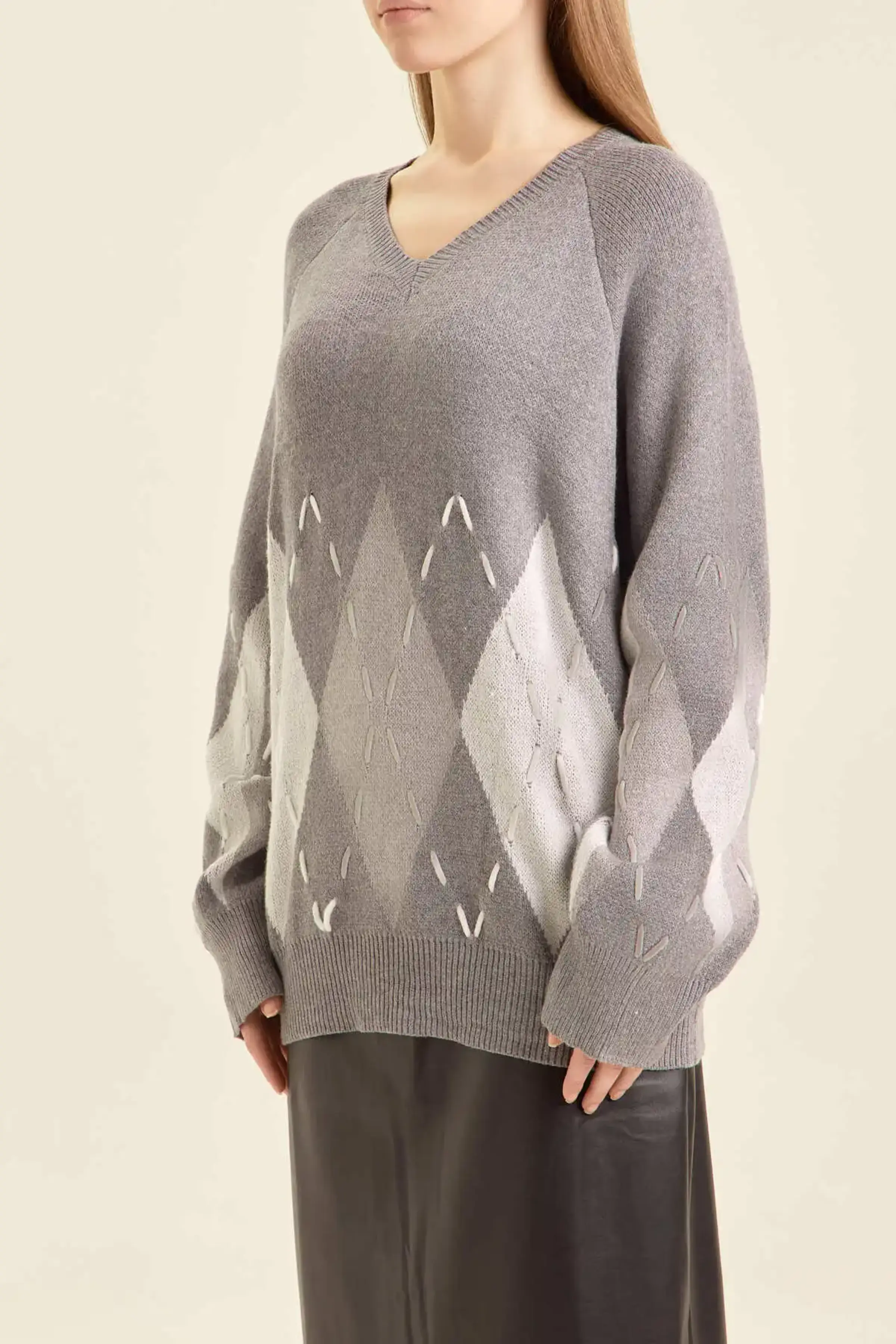 Свитер серый для женщин 47161-61 65