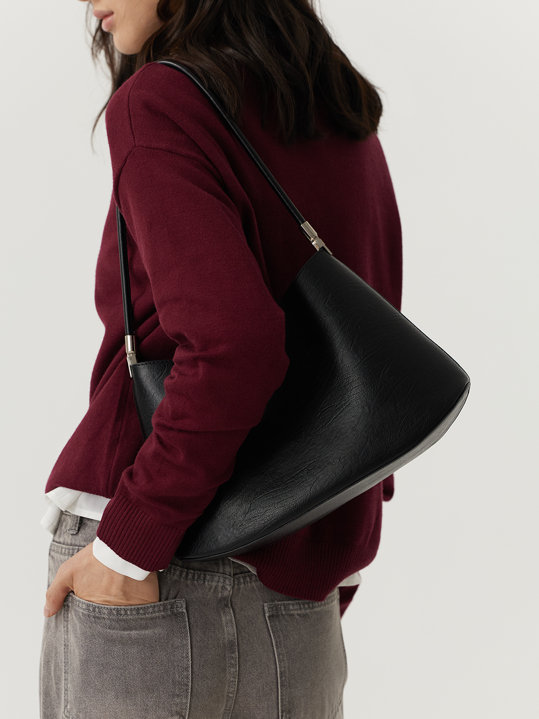 Джемпер бордовый для женщин 48103-67 60