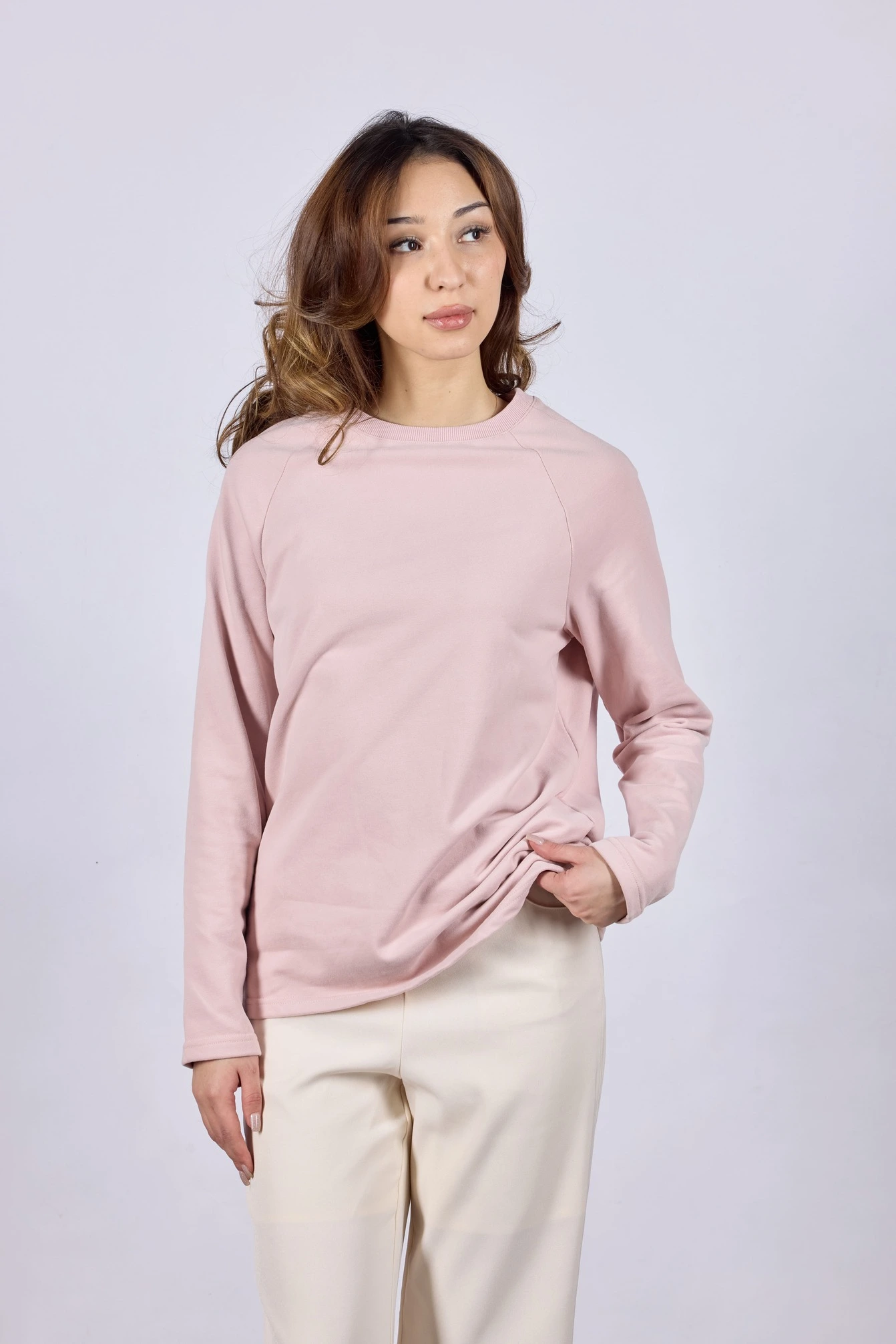 Лонгслив розовый для женщин 44118-17 59