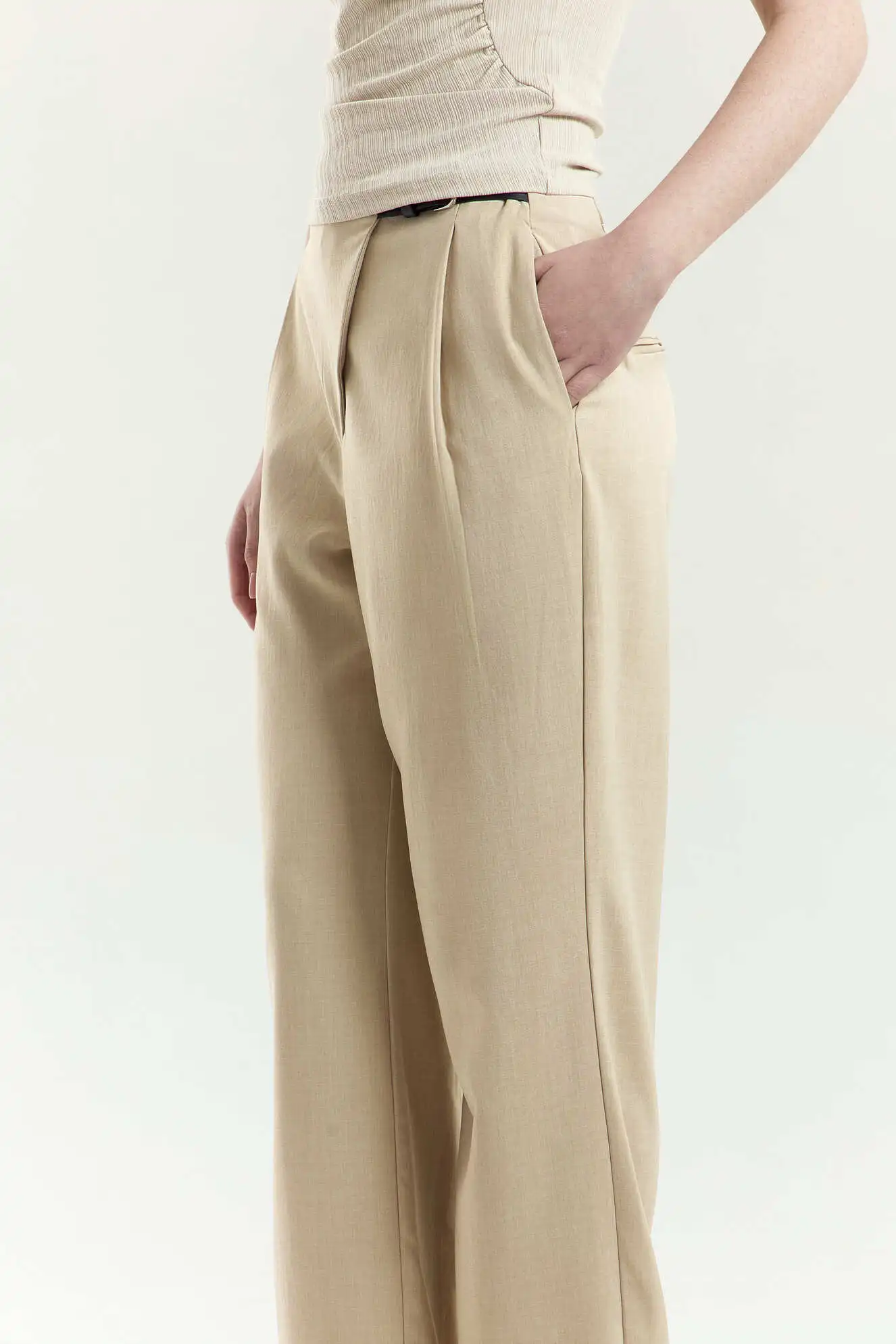 Брюки бежевый для женщин 45109-15 71