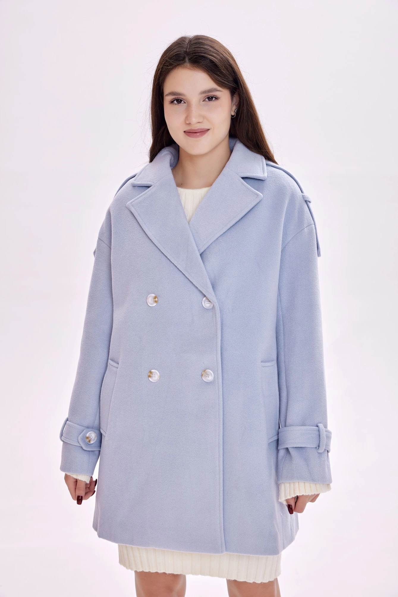 Пальто синий для женщин 39296-65 53