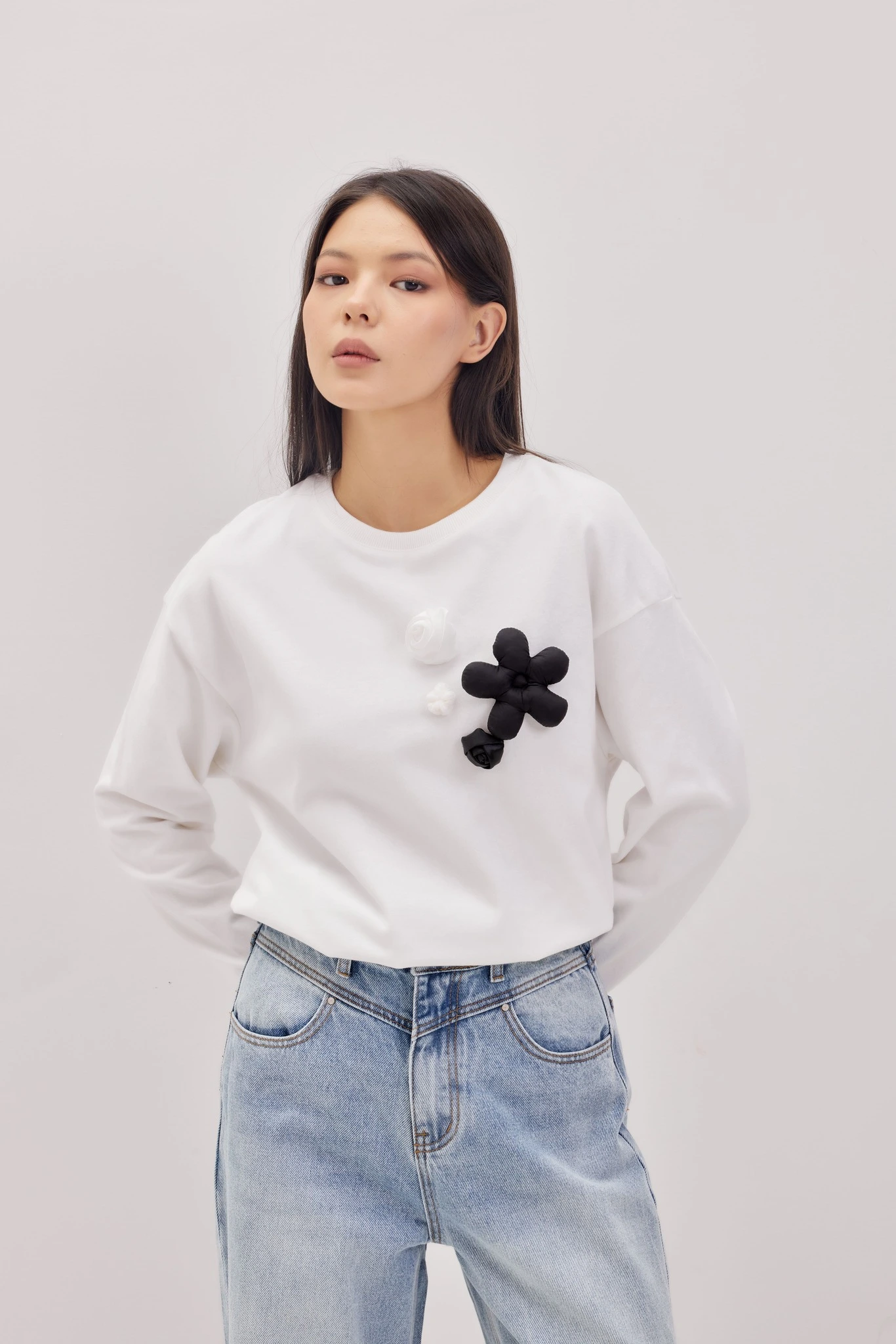 Лонгслив белый для женщин 42193-4 59