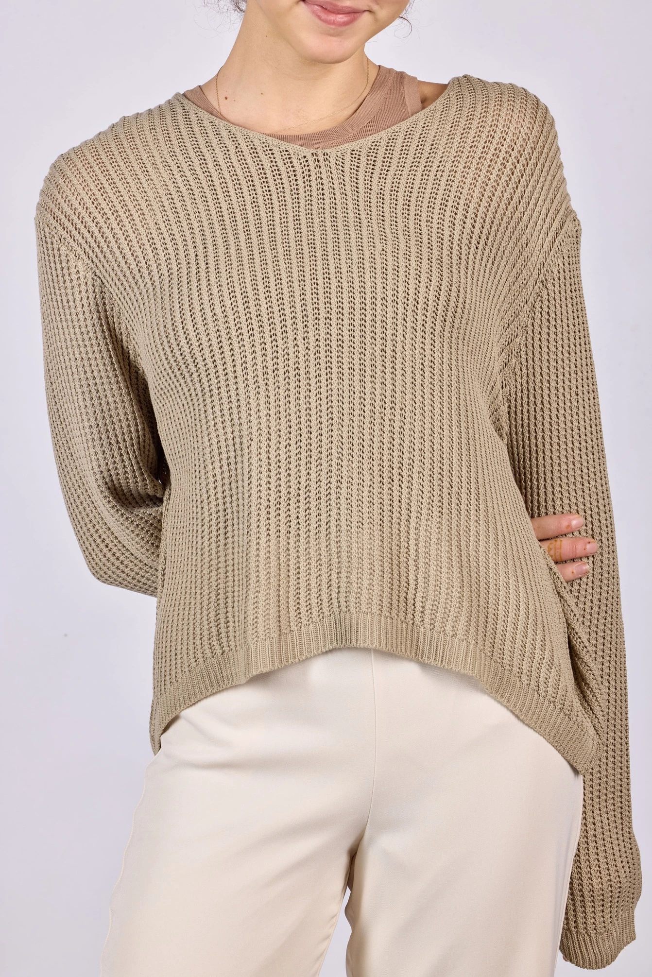 Джемпер бежевый для женщин 44109-15 60