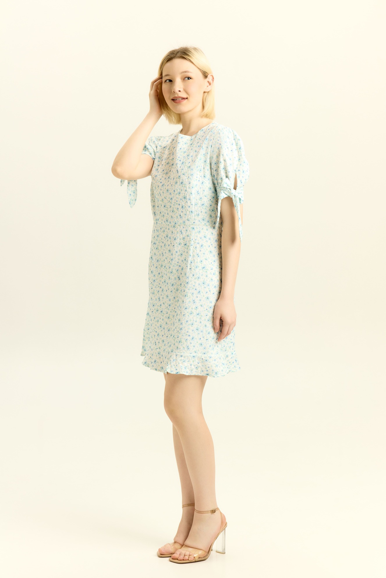 Платье синий цветочек для женщин 41138-188 54