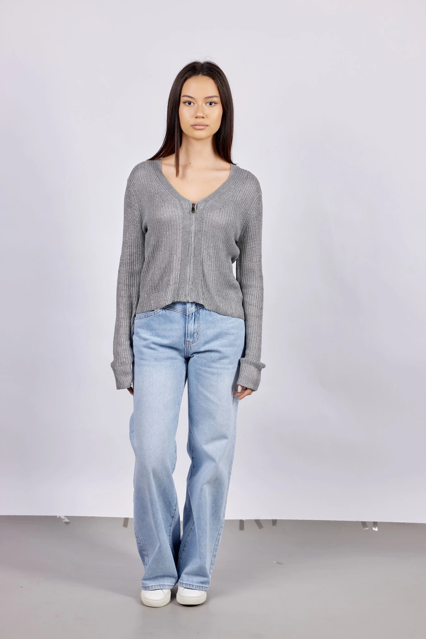 Кардиган светло-серый для женщин 43109-9 50