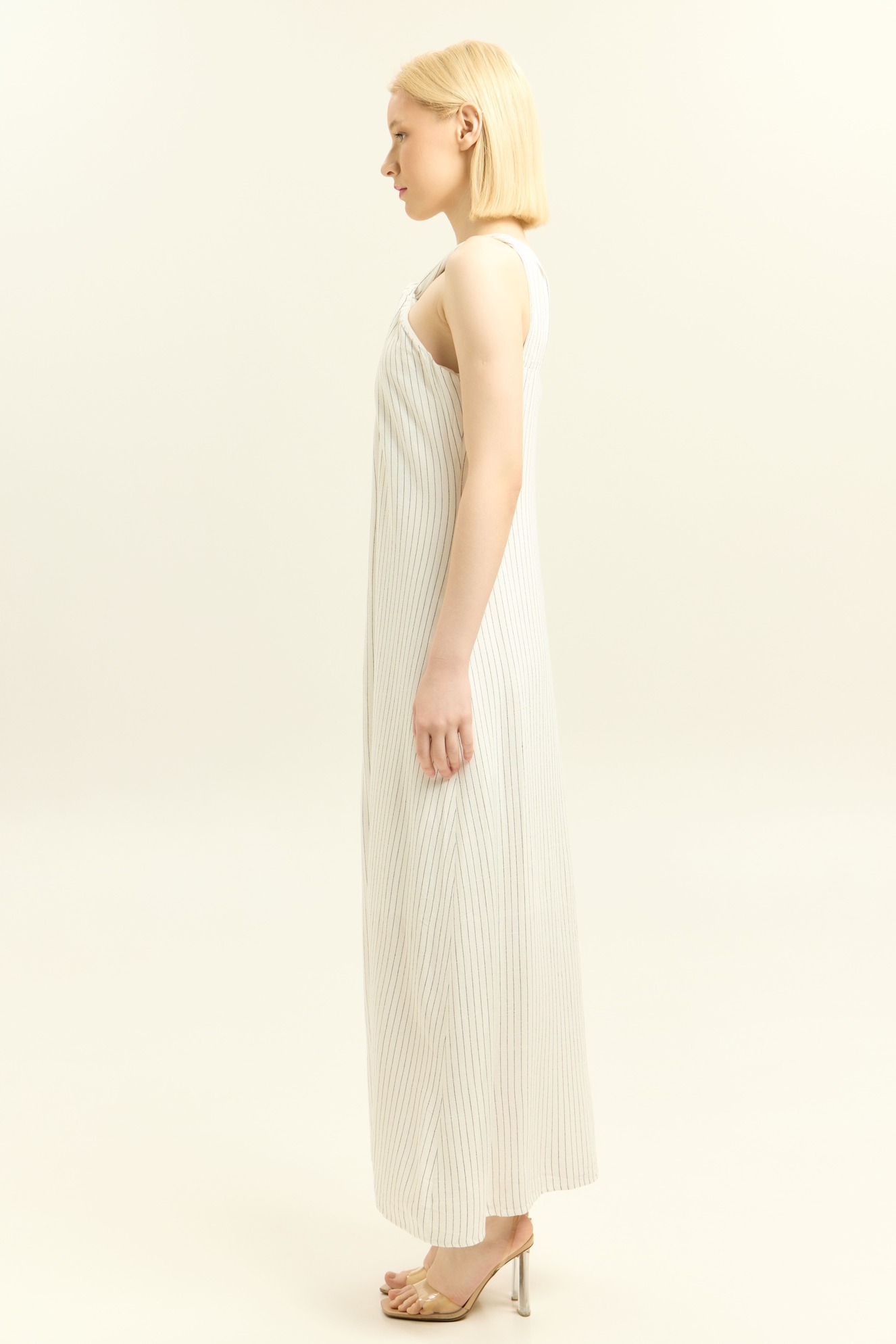 Сарафан черно-белая полоска для женщин 45279-75 48