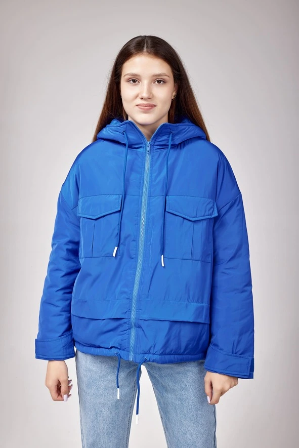 Демисезонная куртка синий для женщин 352/490/34150-65 69