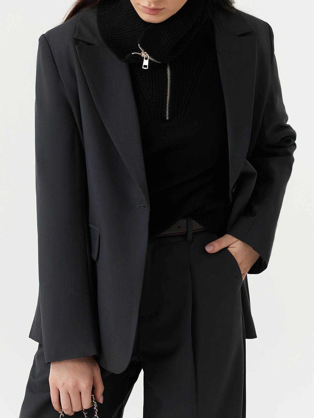 Жакет темно-серый для женщин 48127-12 64